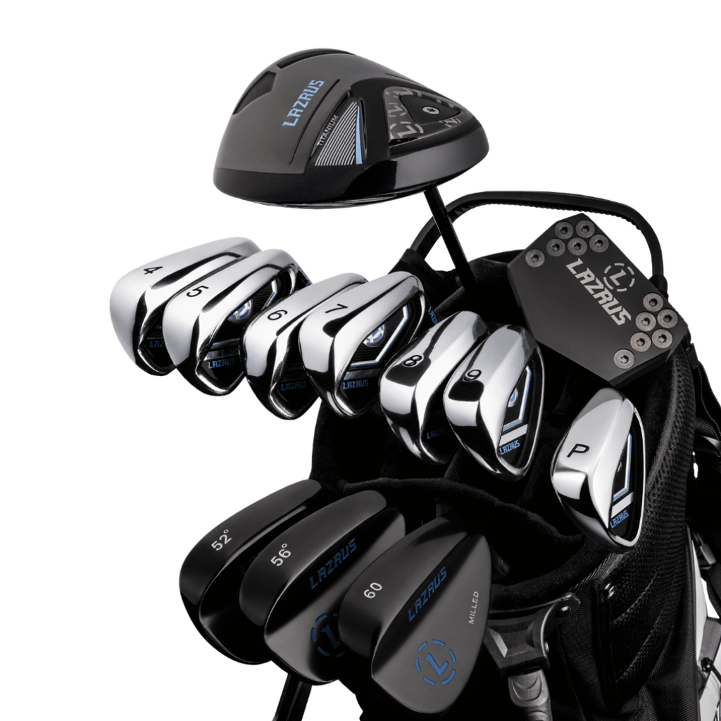 Lazrus Golf 13 pc Set - LAZ2 Driver, 3 Wedges Set, Irons (4-PW), Putter & Bag (optional)