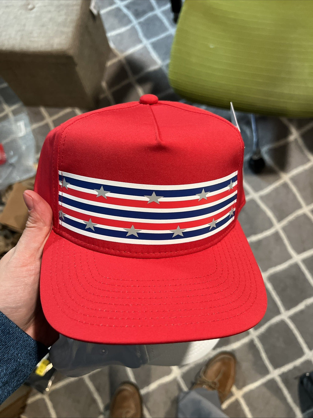 SRIXON LTD ED STARS & STRIPES SNAPBACK GOLF HAT. Red. New