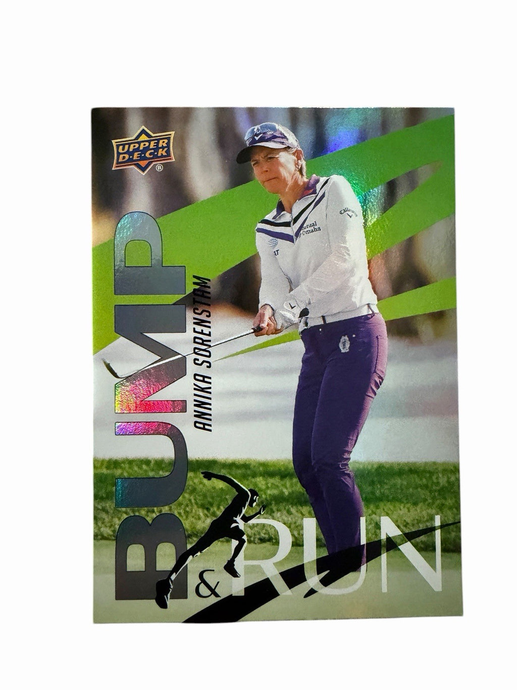 2026 UPPER DECK GOLF BUMP & RUN GOLD ANNIKA SORENSTAM BEAUTIFUL CARD 🔥 🔥 