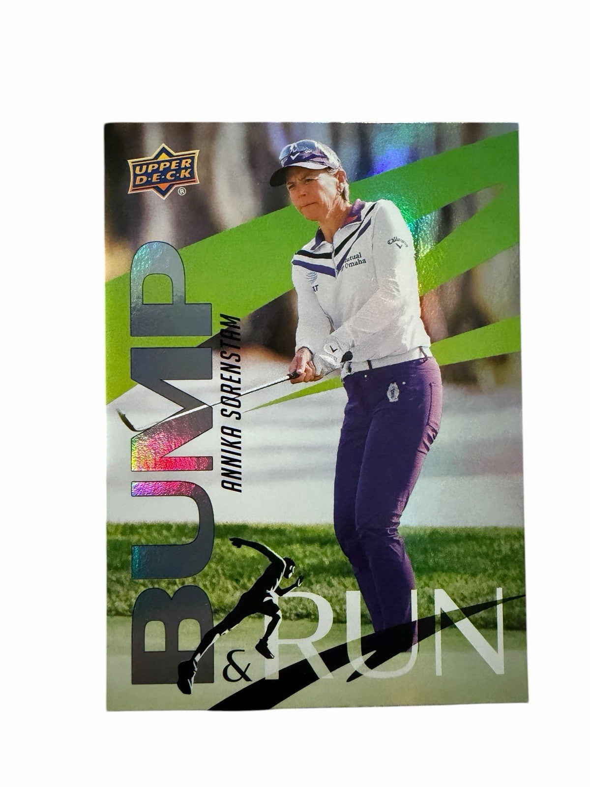 2026 UPPER DECK GOLF BUMP & RUN GOLD ANNIKA SORENSTAM BEAUTIFUL CARD 🔥 🔥 