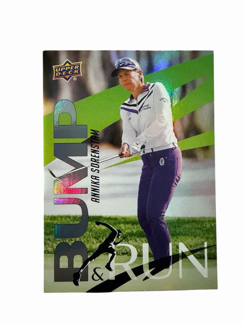 2026 UPPER DECK GOLF BUMP & RUN GOLD ANNIKA SORENSTAM BEAUTIFUL CARD 🔥 🔥 