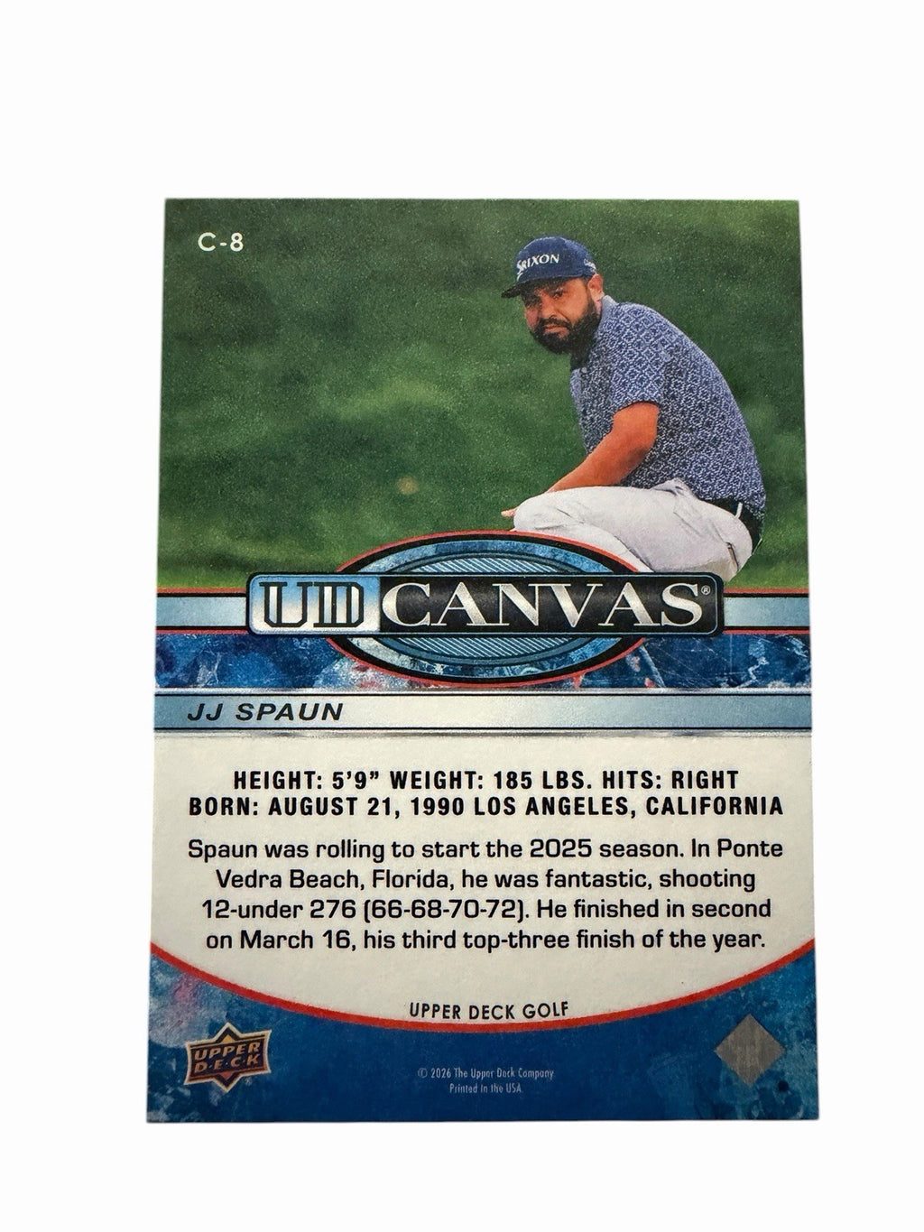 2026 UPPER DECK GOLF UD Canvas C-8 JJ Spaun