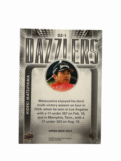 HIDEKI MATSUYAMA 2026 Upper Deck Golf Blue Dazzlers #DZ-1