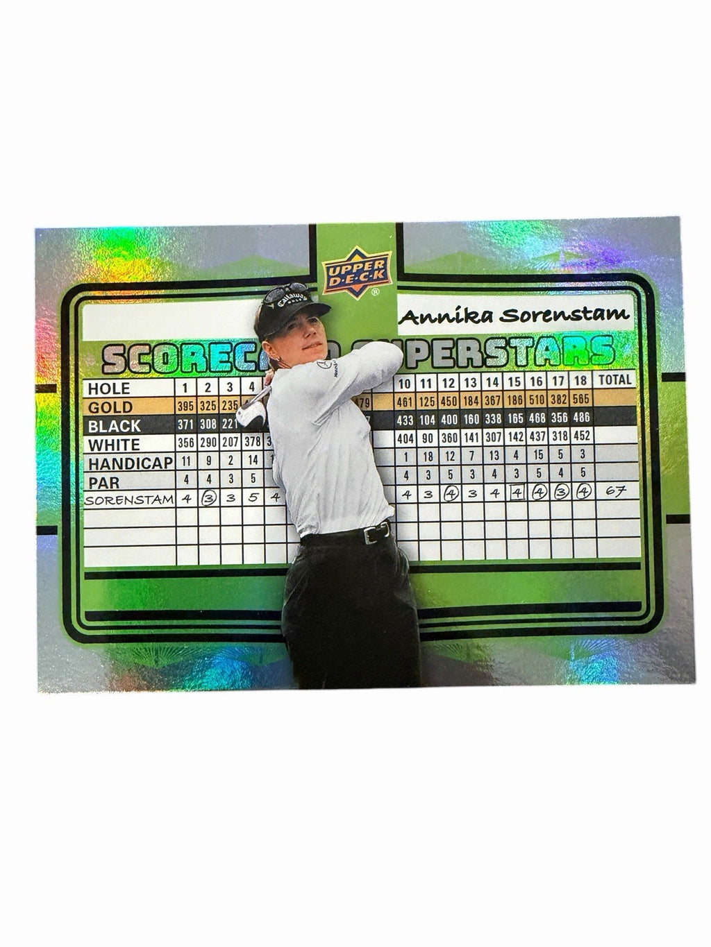 2026 Upper Deck Golf Annika Sorenstam Scorecard Superstars #SS-23