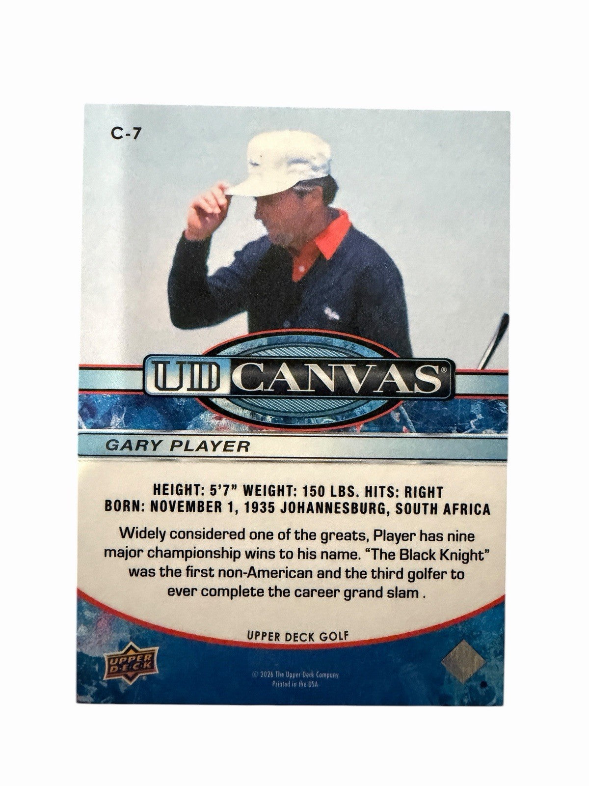 2026 Upper Deck Golf Gary Player UD Canvas C-7