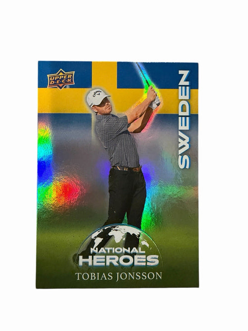 2026 Upper Deck Golf #NH-21 Tobias Jonsson National Heroes Sweden