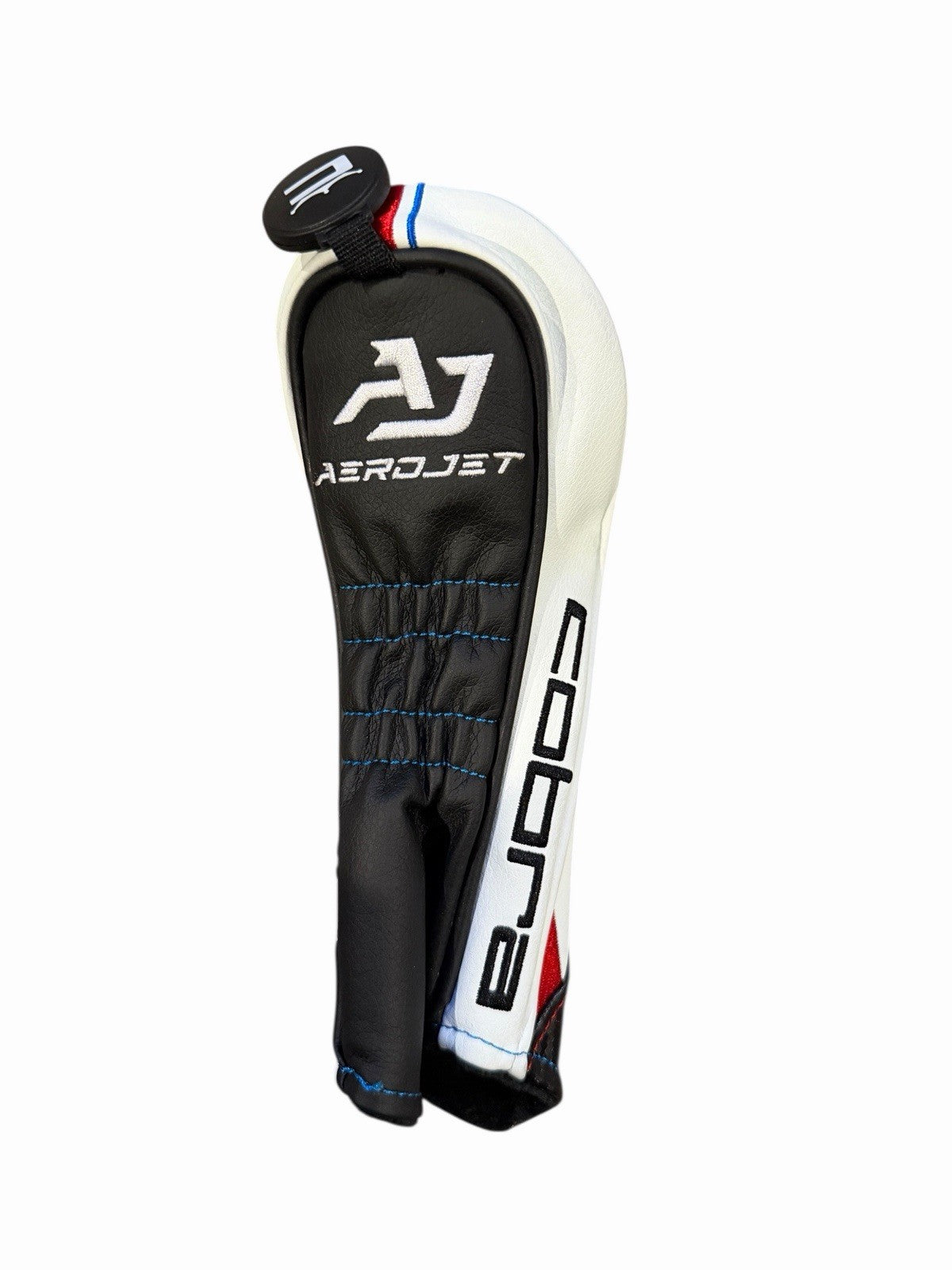 Cobra Golf Aerojet Hybrid White/Black/Blue Headcover Unused Multi Tag