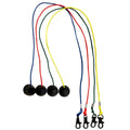 2FT Golf Simulator Tees - Durable Silicone Sim Tees with Bungee Cord and Swivel Clip