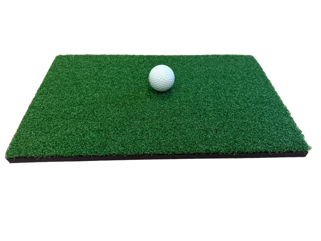 Golf Chipping Mat (16in x 10in) - Portable Practice Hitting Mat for Home with Real Turf