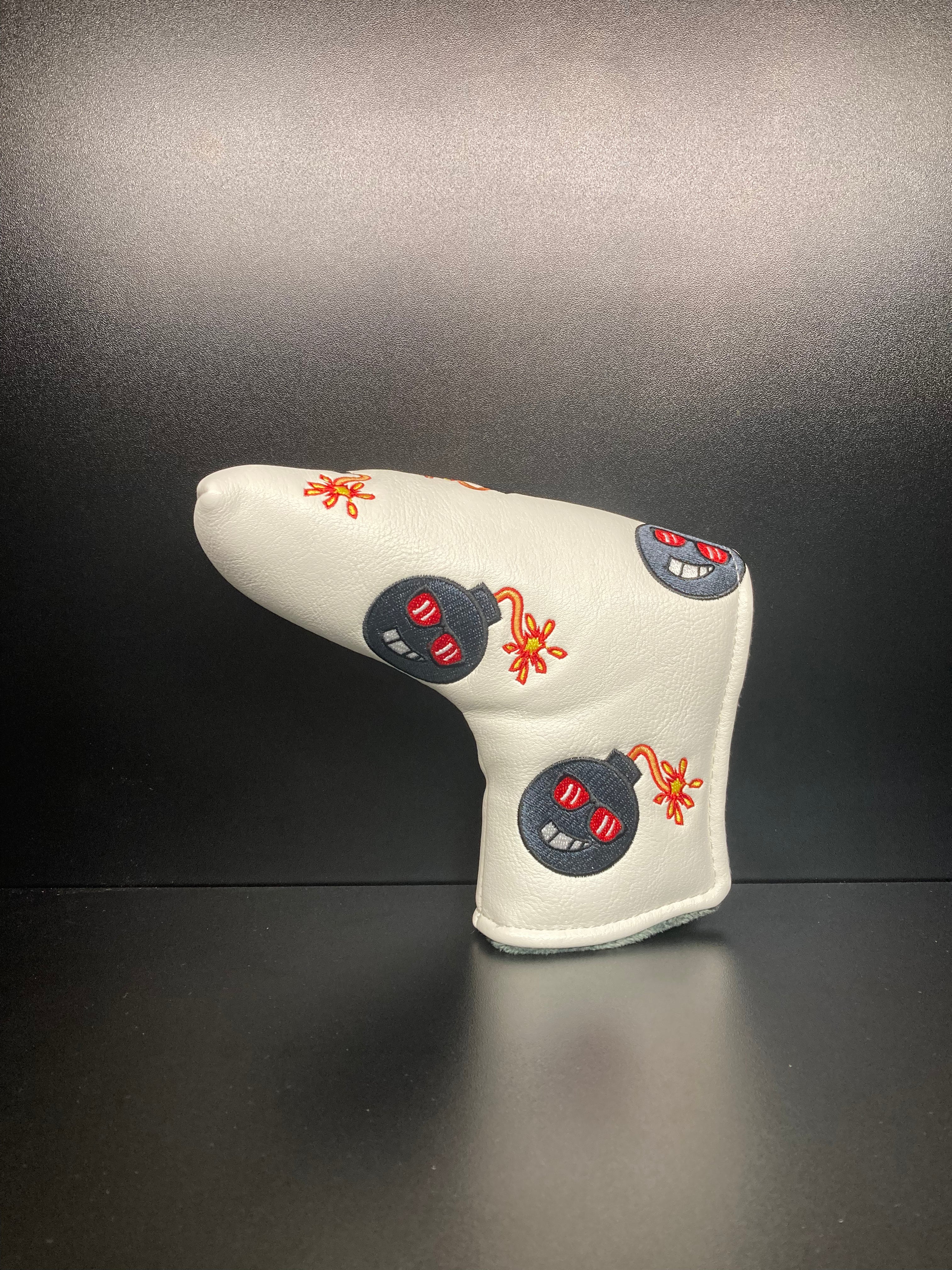 Angry Bombs White Headcover