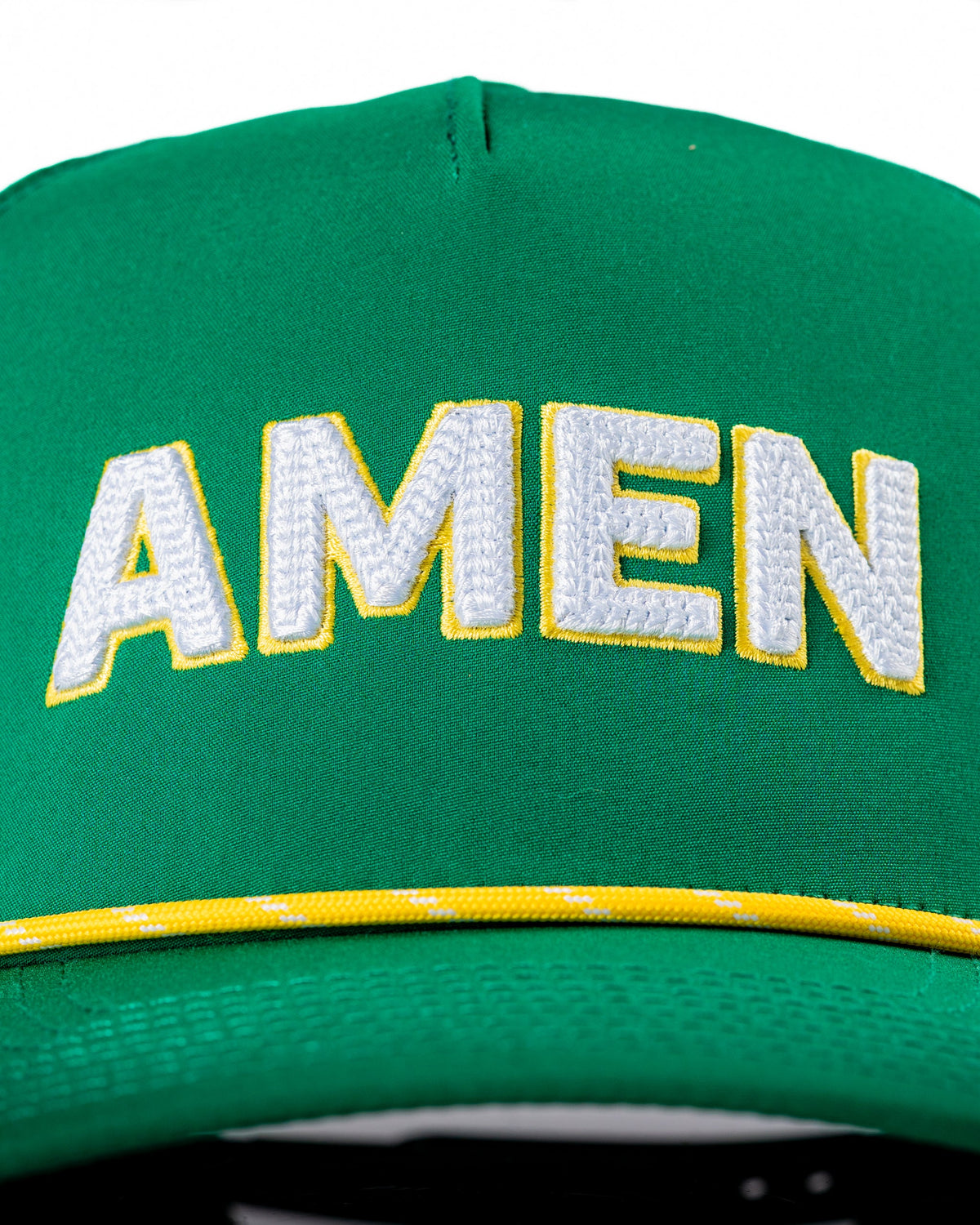 Amen Green - Perforated Golf Rope Hat