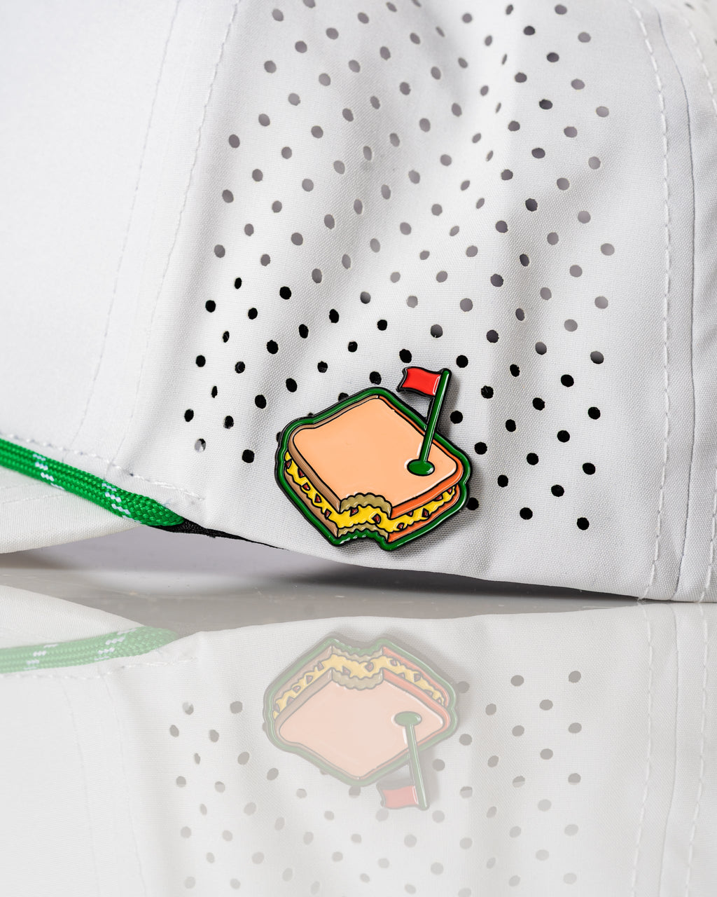 Pimento White - Perforated Golf Rope Hat