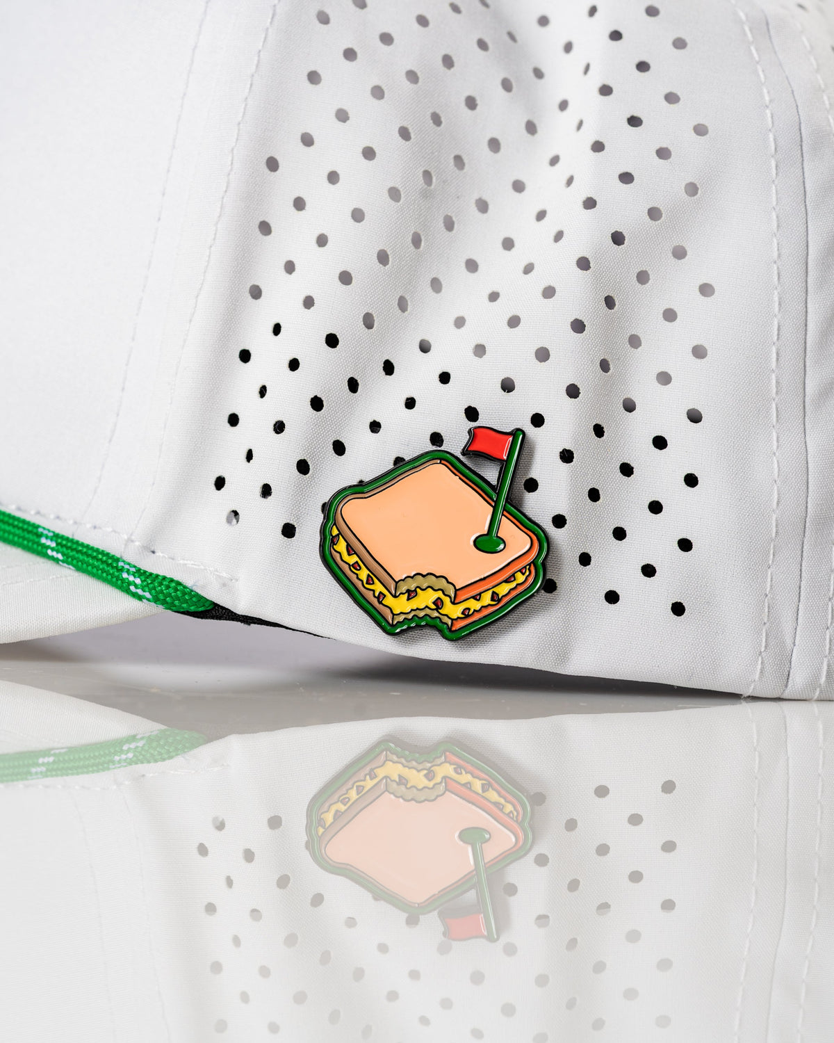Pimento White - Perforated Golf Rope Hat