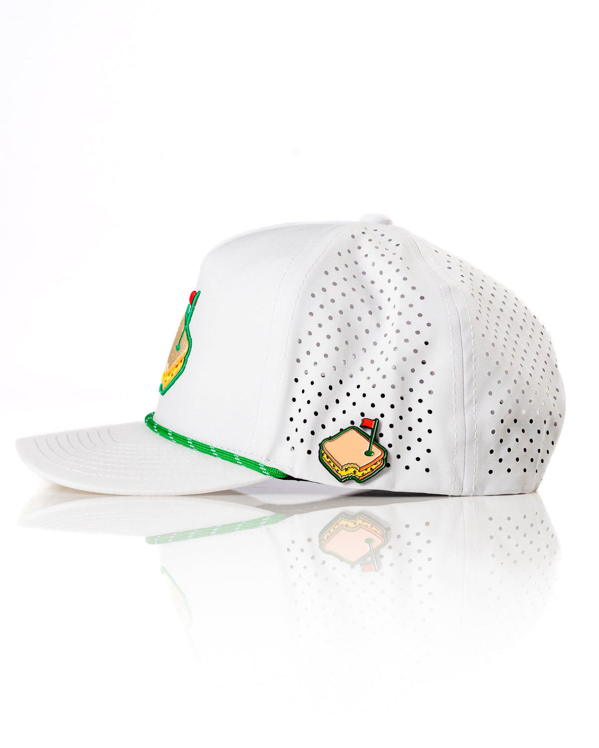 Pimento White - Perforated Golf Rope Hat