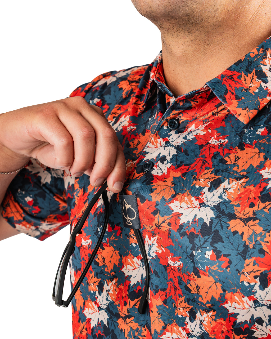 Autumn Leaves Golf Polo