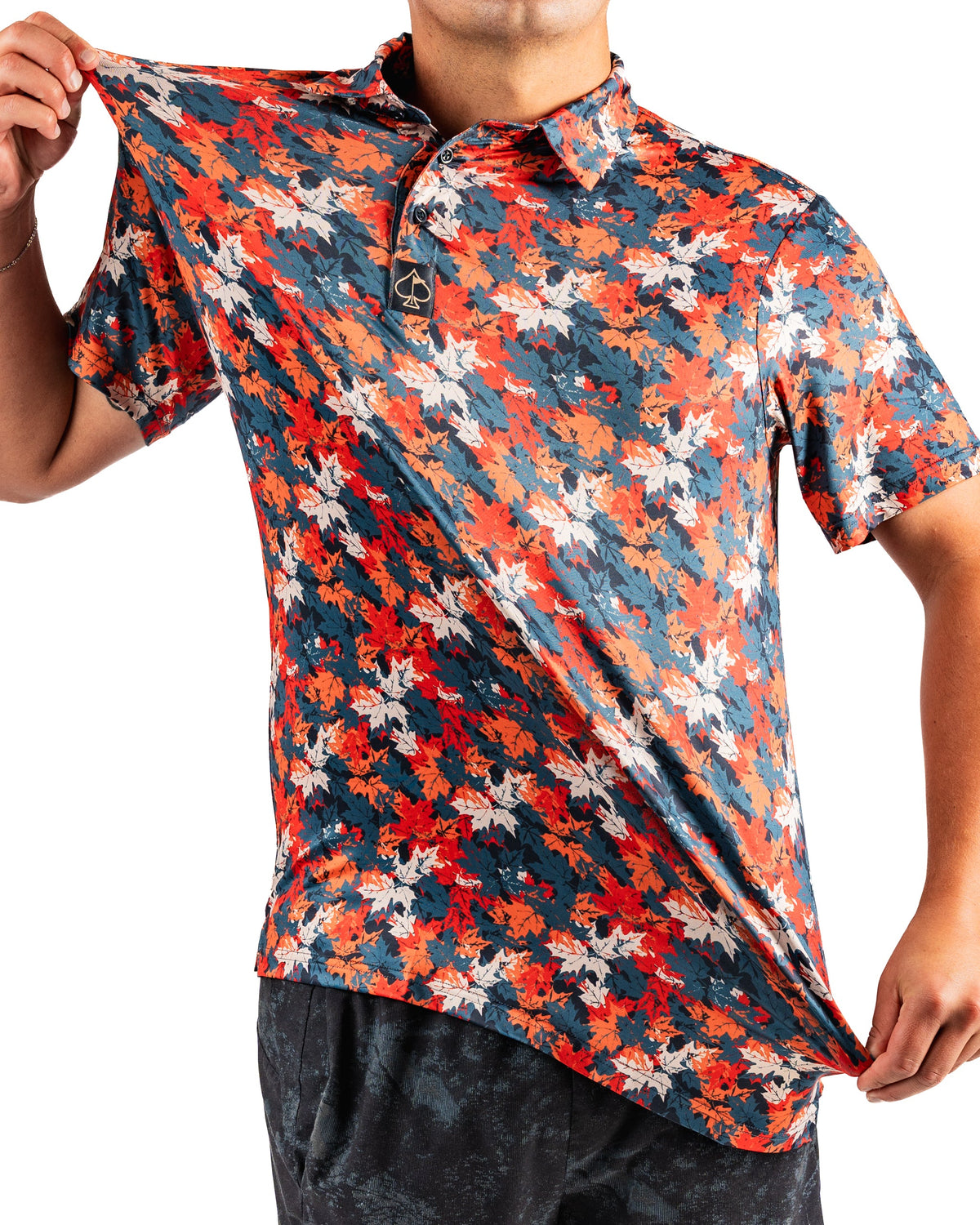 Autumn Leaves Golf Polo