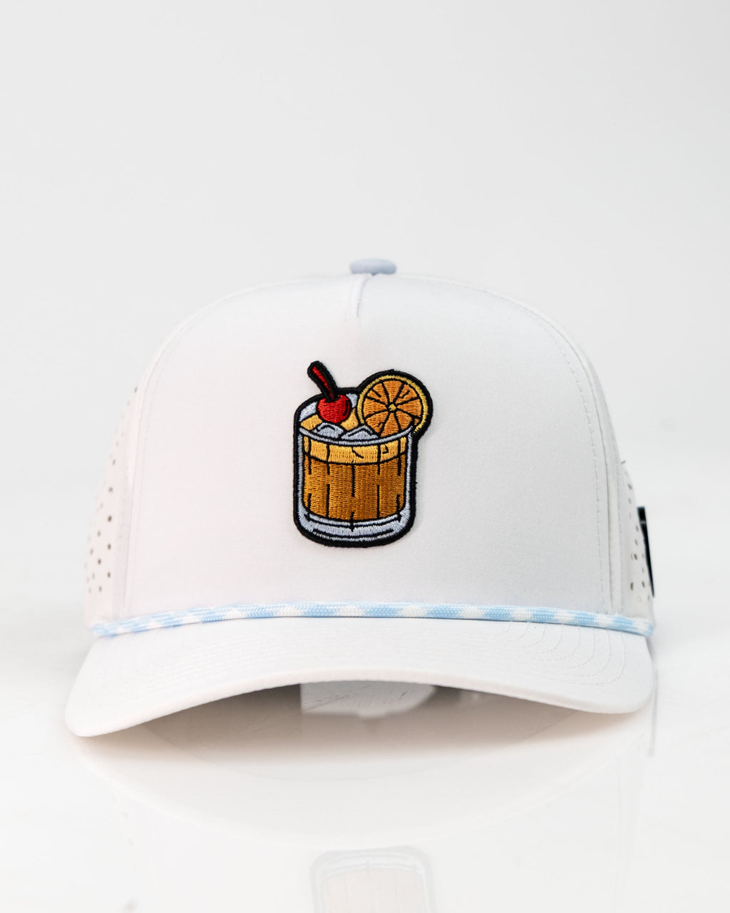 Old Fashioned White - Perforated Golf Rope Hat