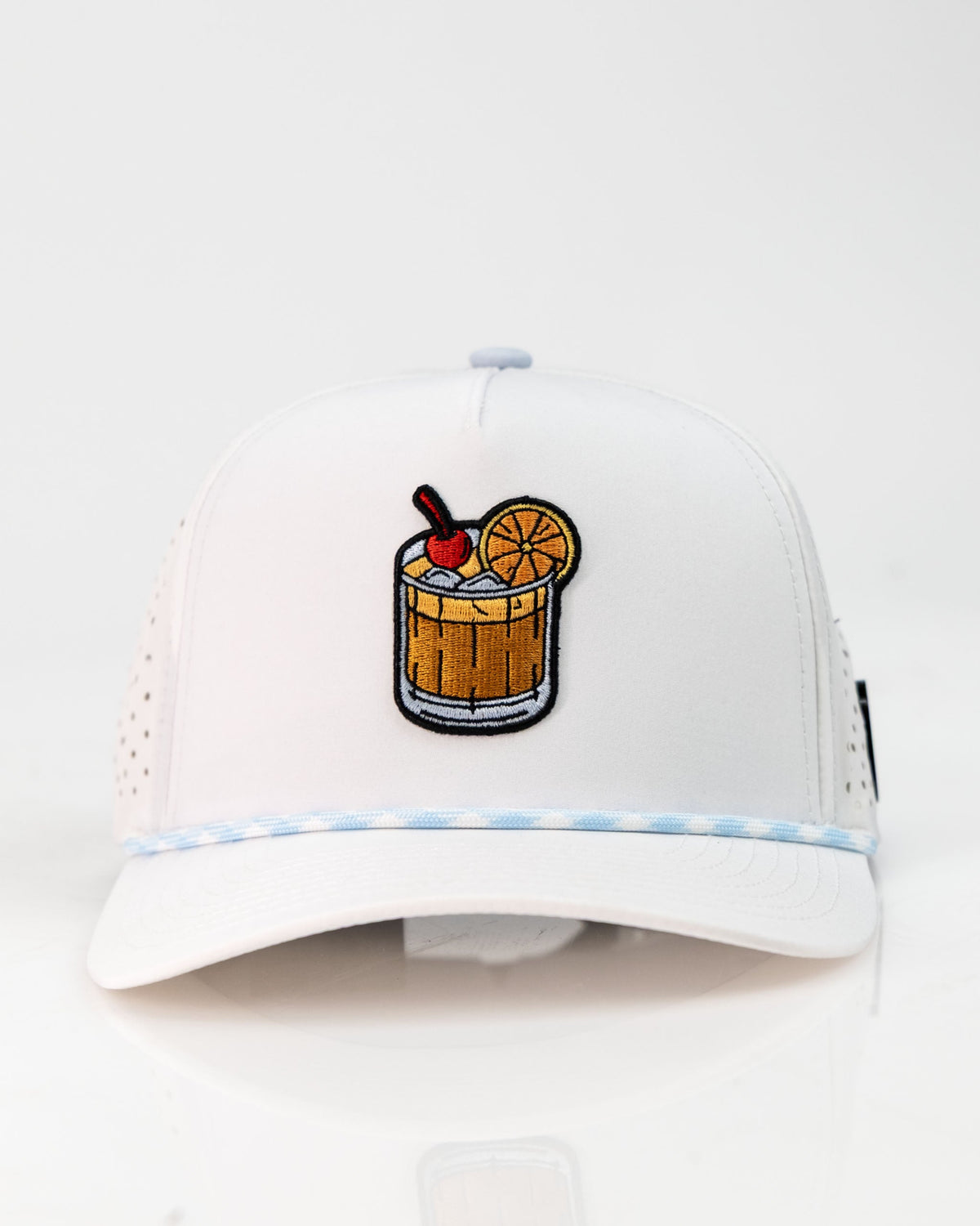 Old Fashioned White - Perforated Golf Rope Hat