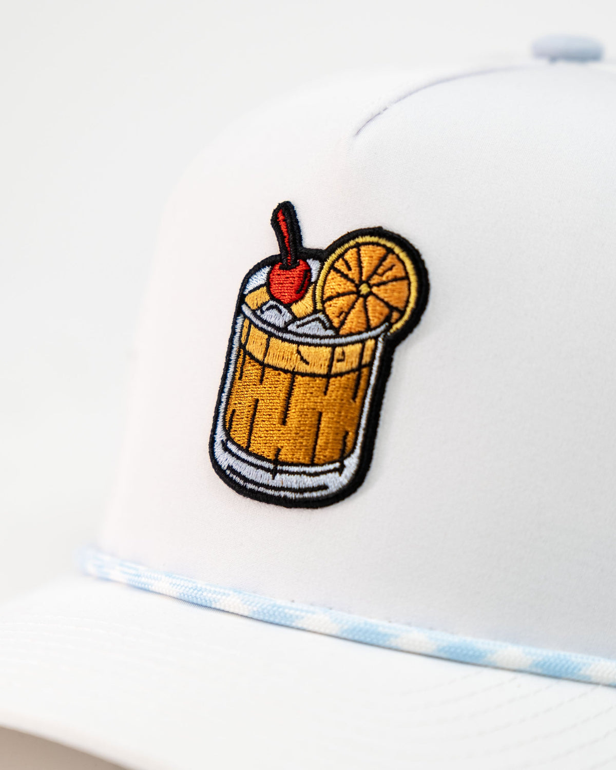 Old Fashioned White - Perforated Golf Rope Hat