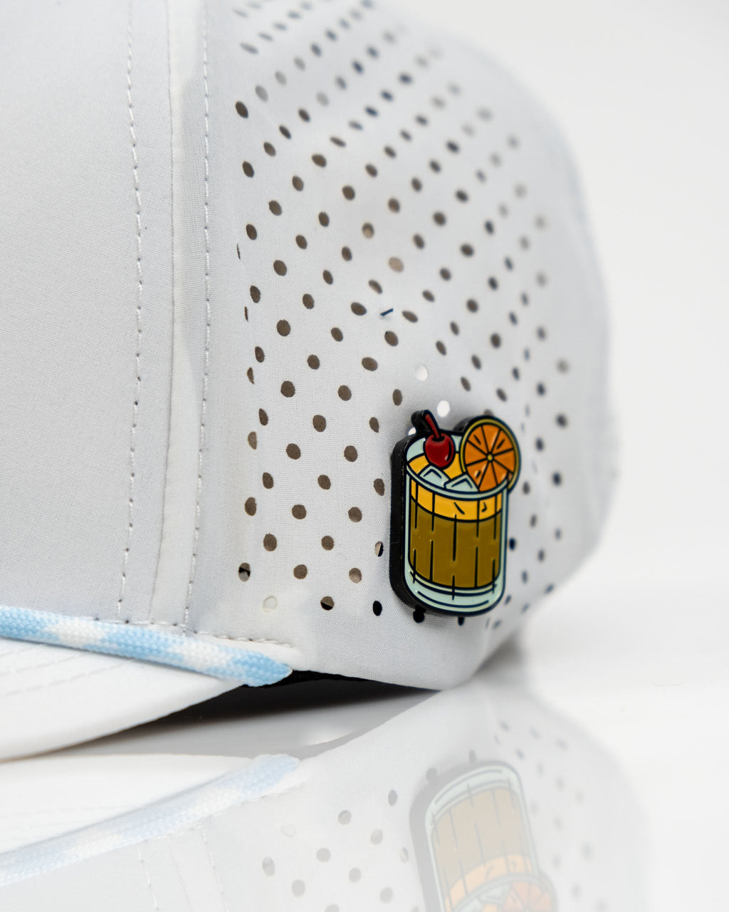 Old Fashioned White - Perforated Golf Rope Hat