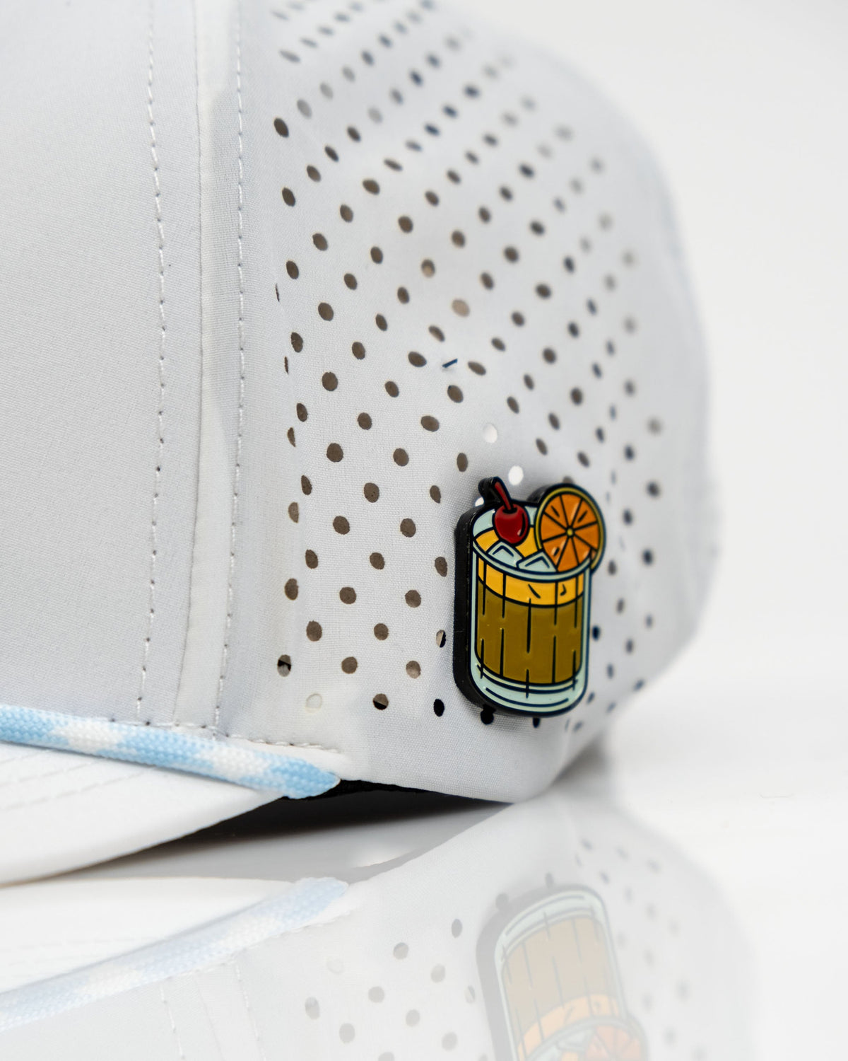 Old Fashioned White - Perforated Golf Rope Hat