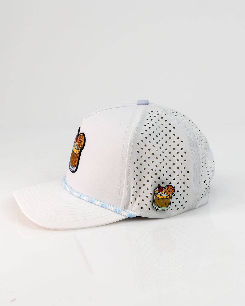 Old Fashioned White - Perforated Golf Rope Hat