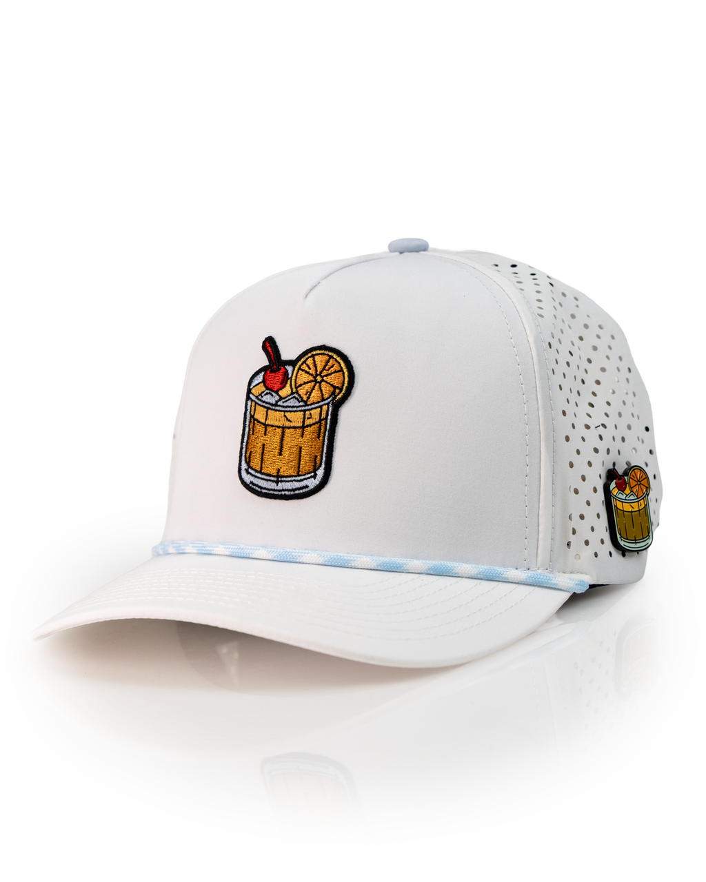 Old Fashioned White - Perforated Golf Rope Hat