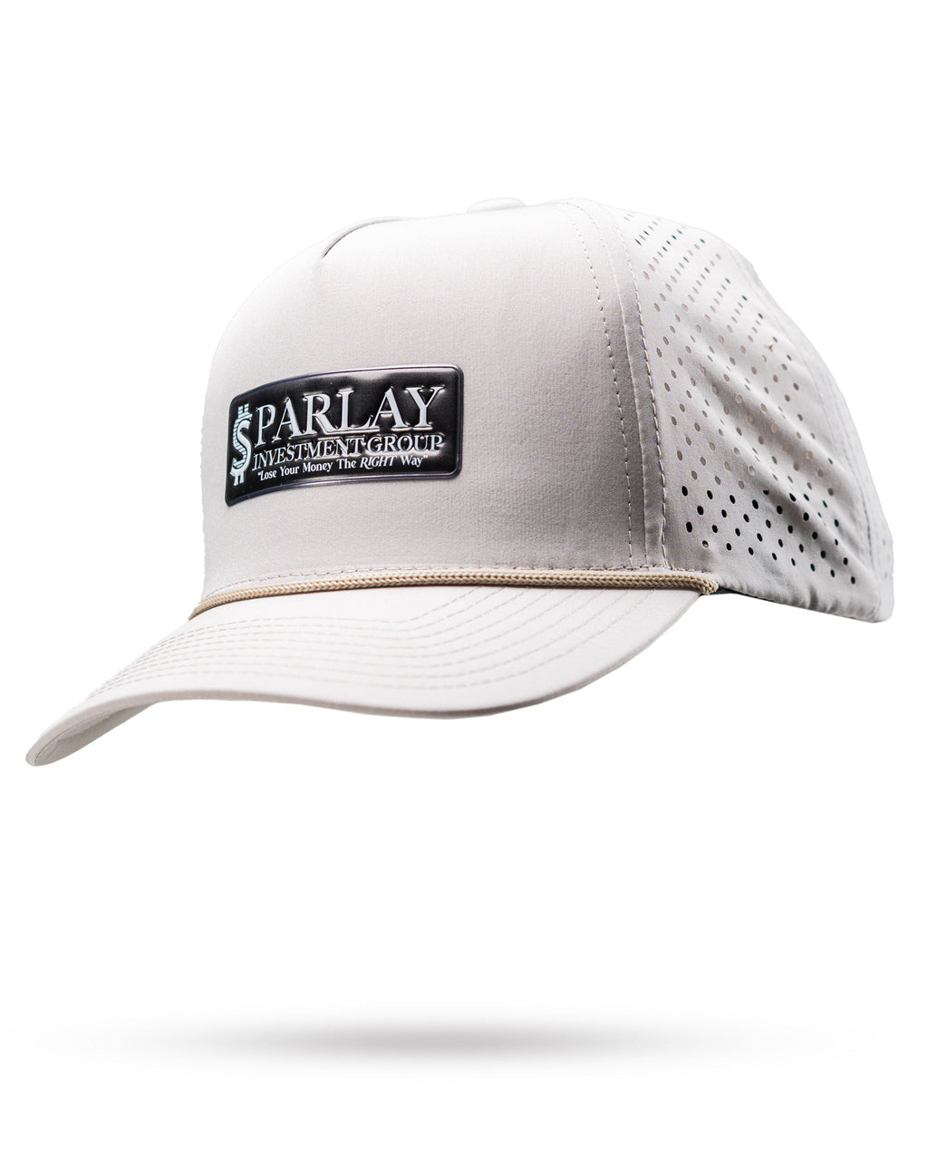 Perforated Golf Rope Hat - Parlay Investment Group - Bone