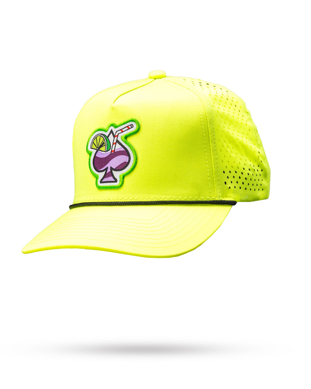 Perforated Golf Rope Hat - Transfusion Highlighter Yellow