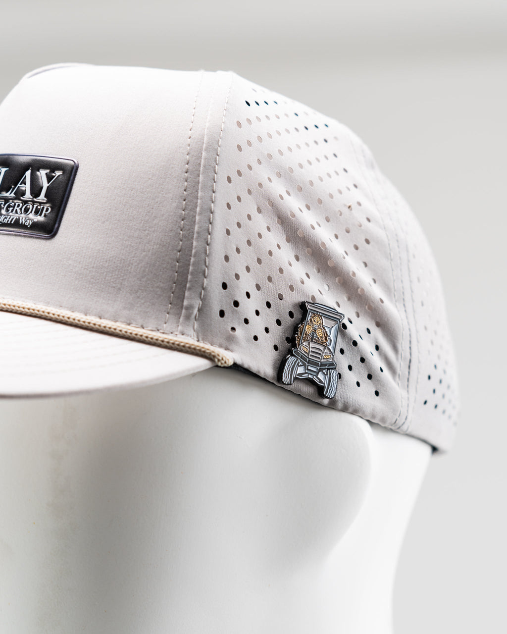 Perforated Golf Rope Hat - Parlay Investment Group - Bone