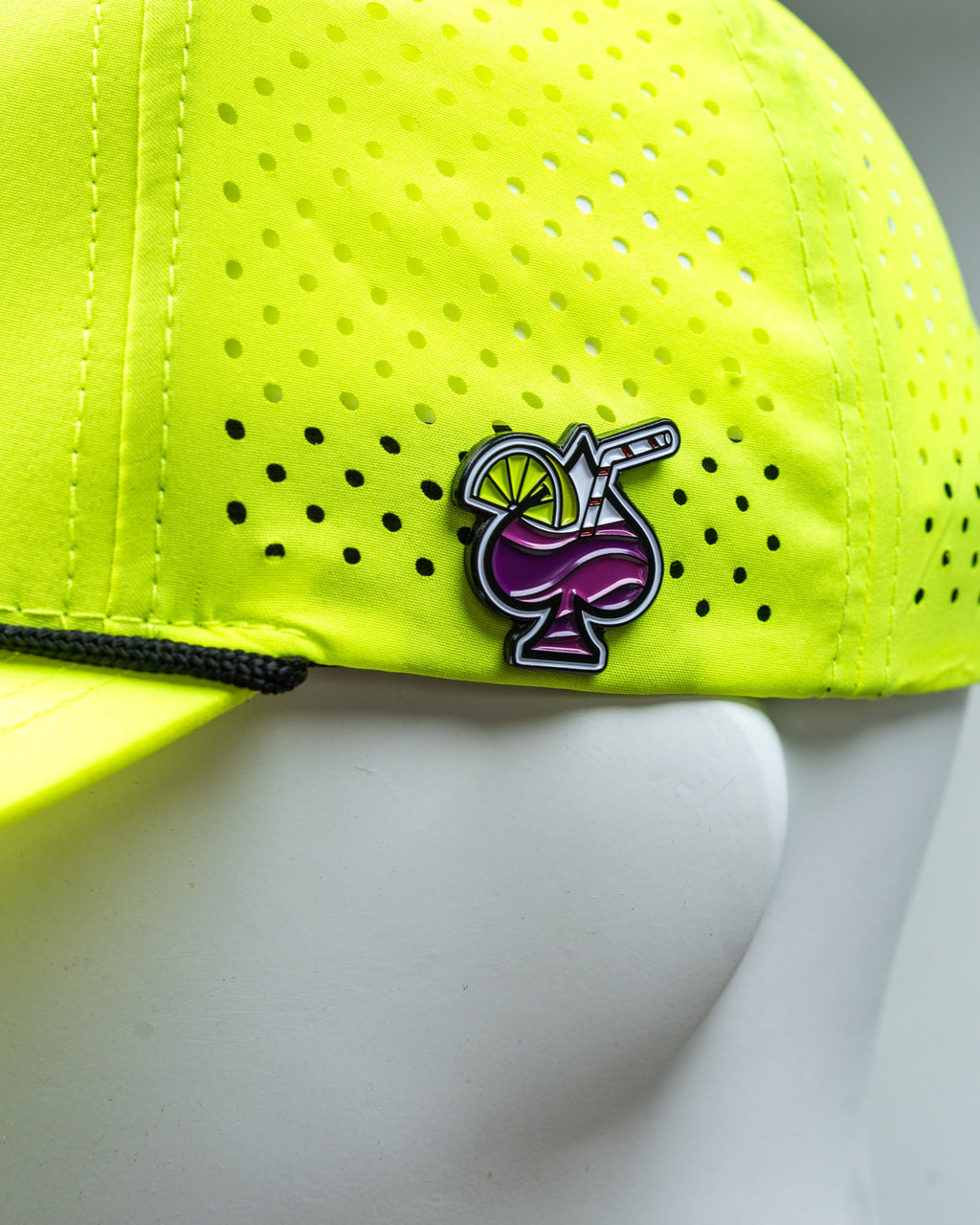 Perforated Golf Rope Hat - Transfusion Highlighter Yellow