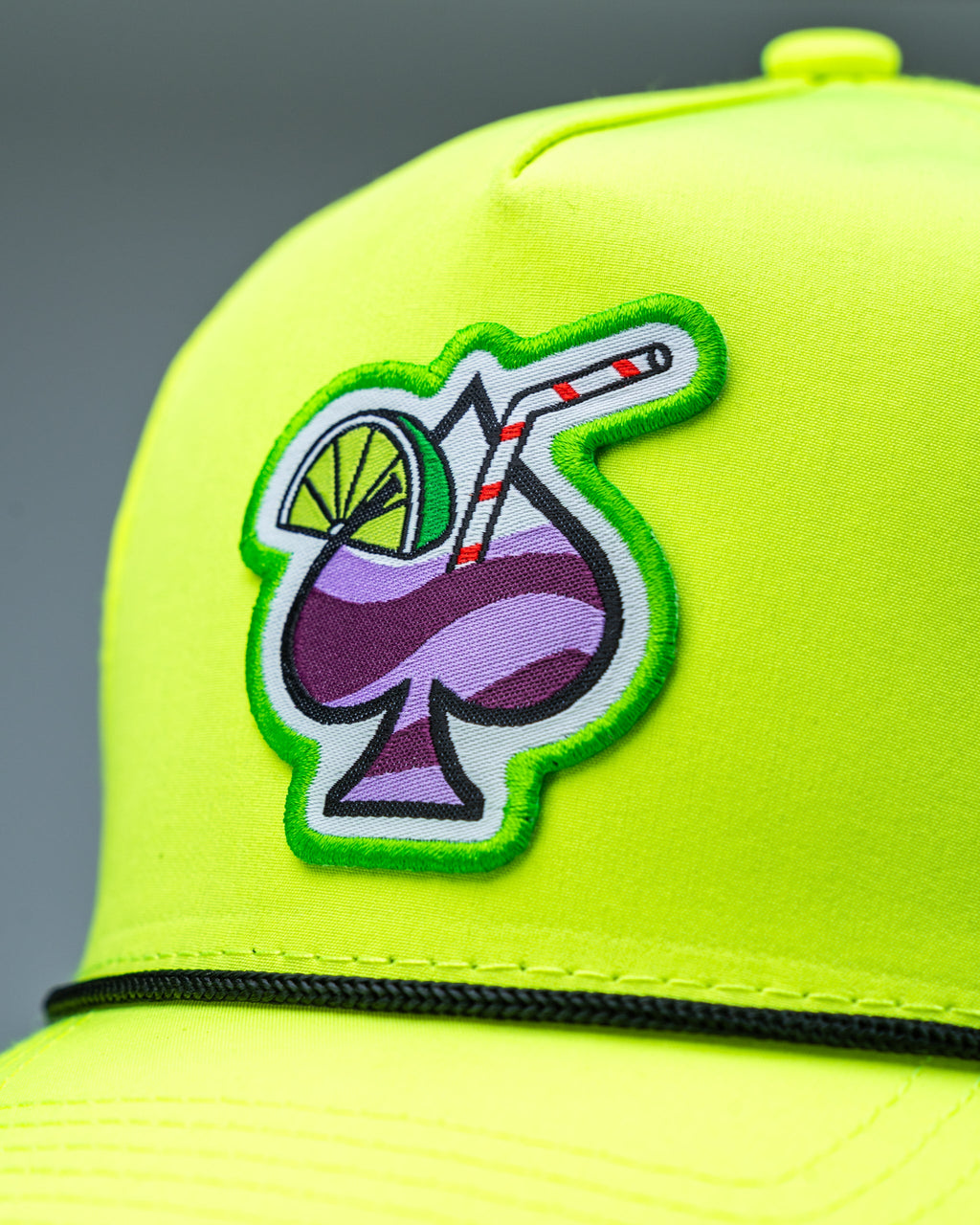 Perforated Golf Rope Hat - Transfusion Highlighter Yellow