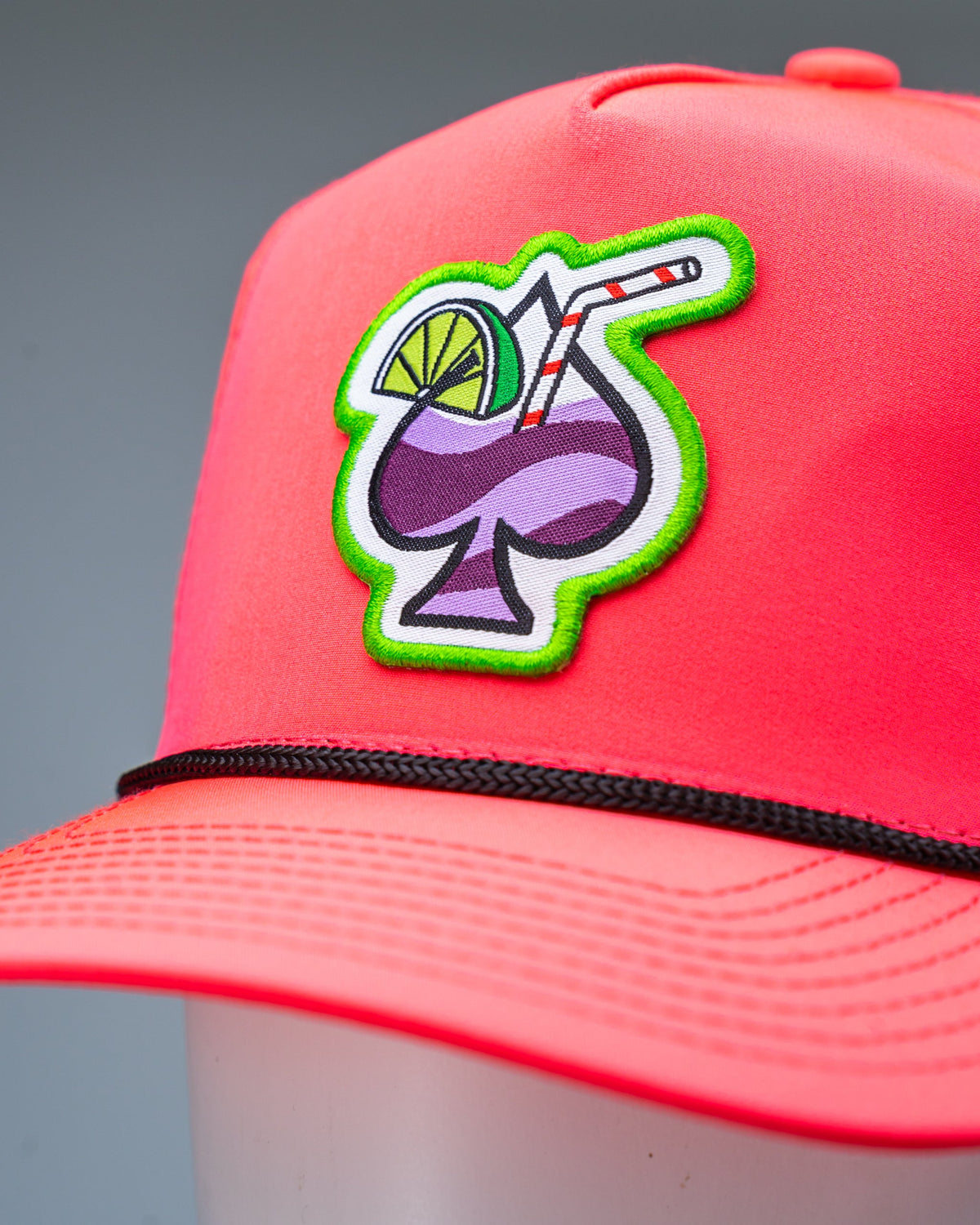 Perforated Golf Rope Hat - Transfusion Highlighter Pink