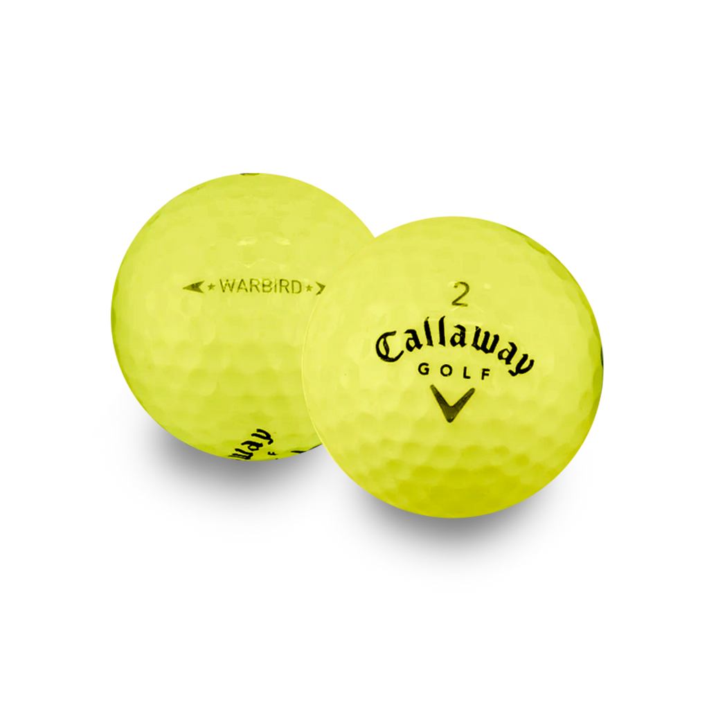 Used Callaway Yellow Mix Golf Balls - 1 Dozen