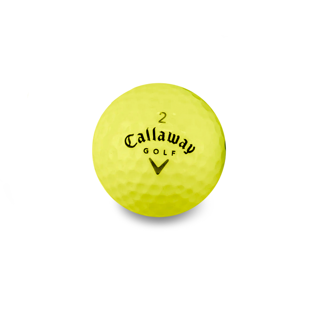 Used Callaway Yellow Mix Golf Balls - 1 Dozen
