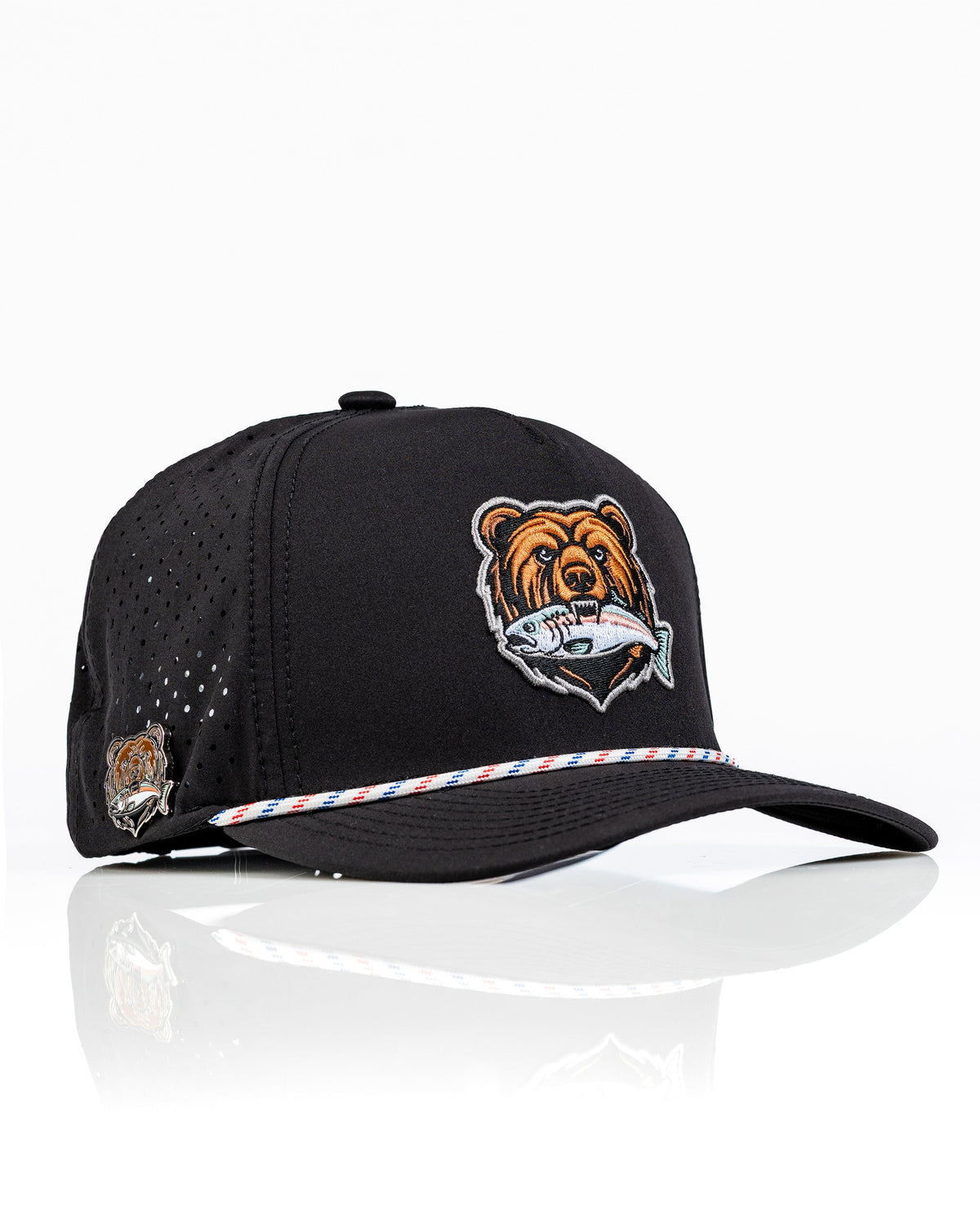 Perforated Golf Rope Hat - Grizzly