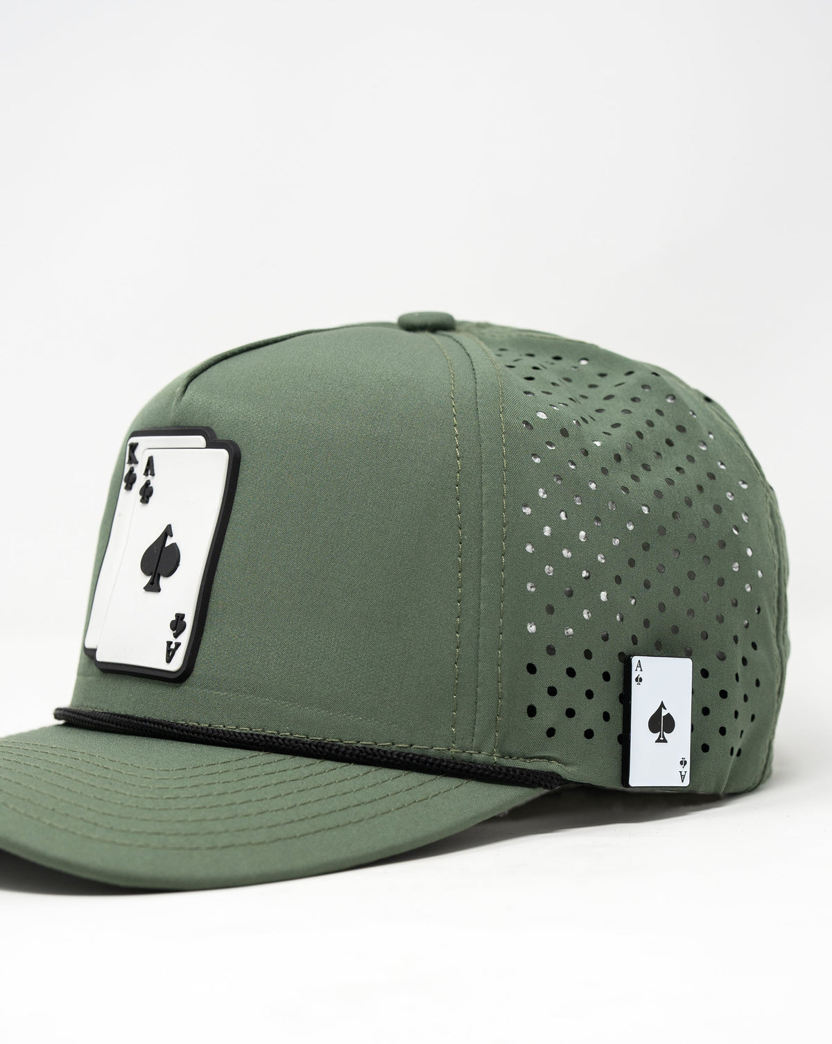 Perforated Golf Rope Hat - AK - Olive