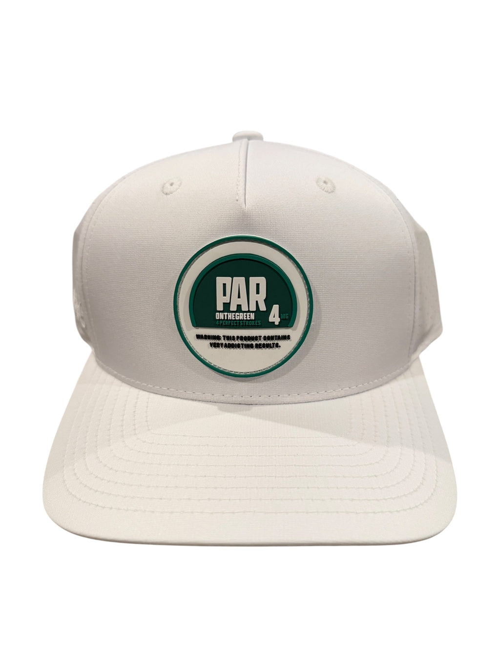 Swag Golf PAR 4MG "On the Green" Hat - New White Rope Snapback