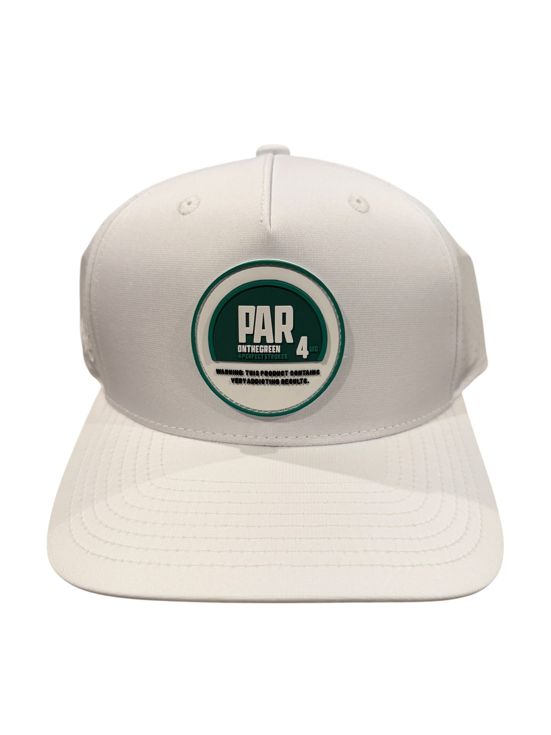 Swag Golf PAR 4MG "On the Green" Hat - New White Rope Snapback