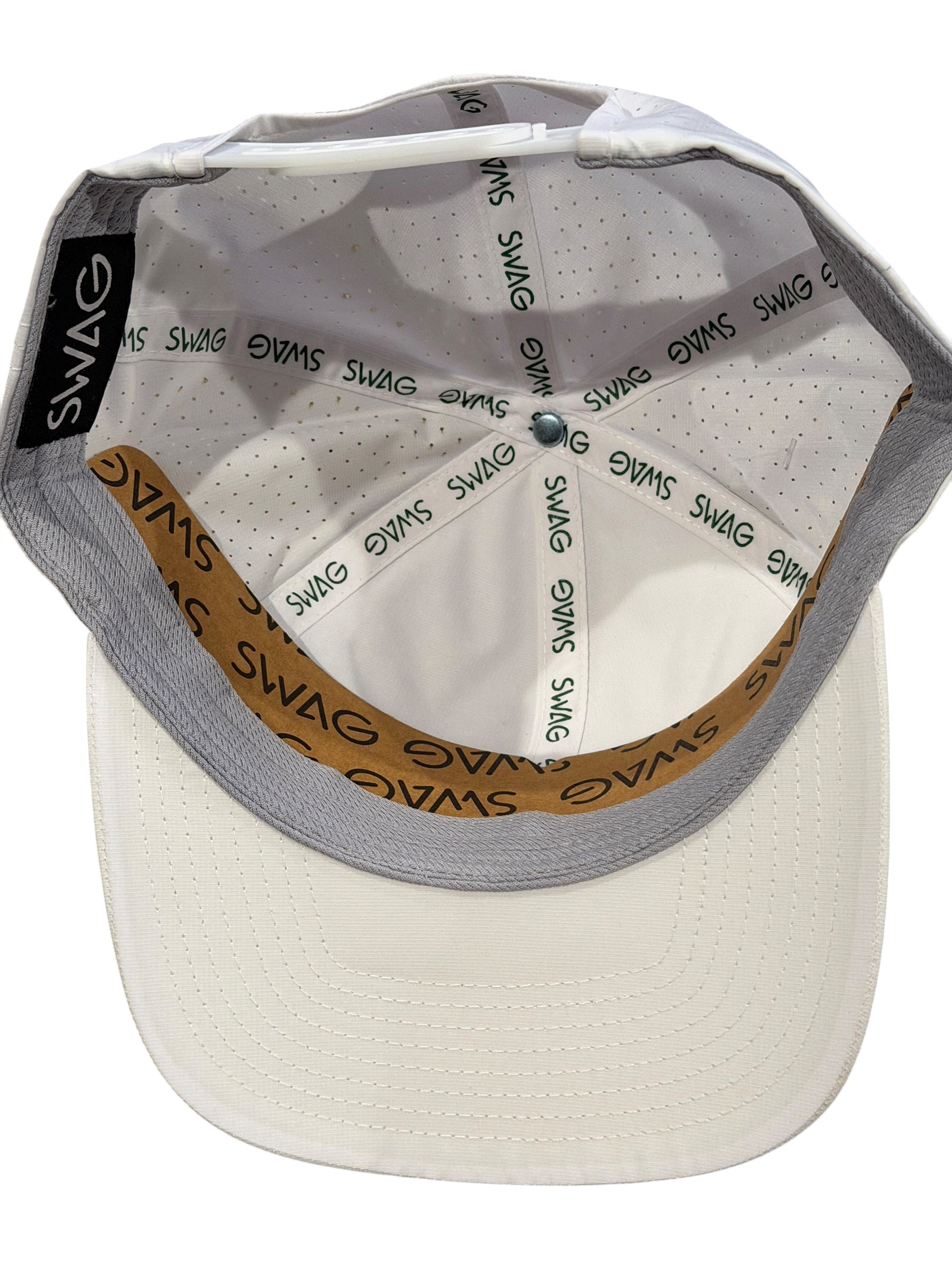 Swag Golf PAR 4MG "On the Green" Hat - New White Rope Snapback