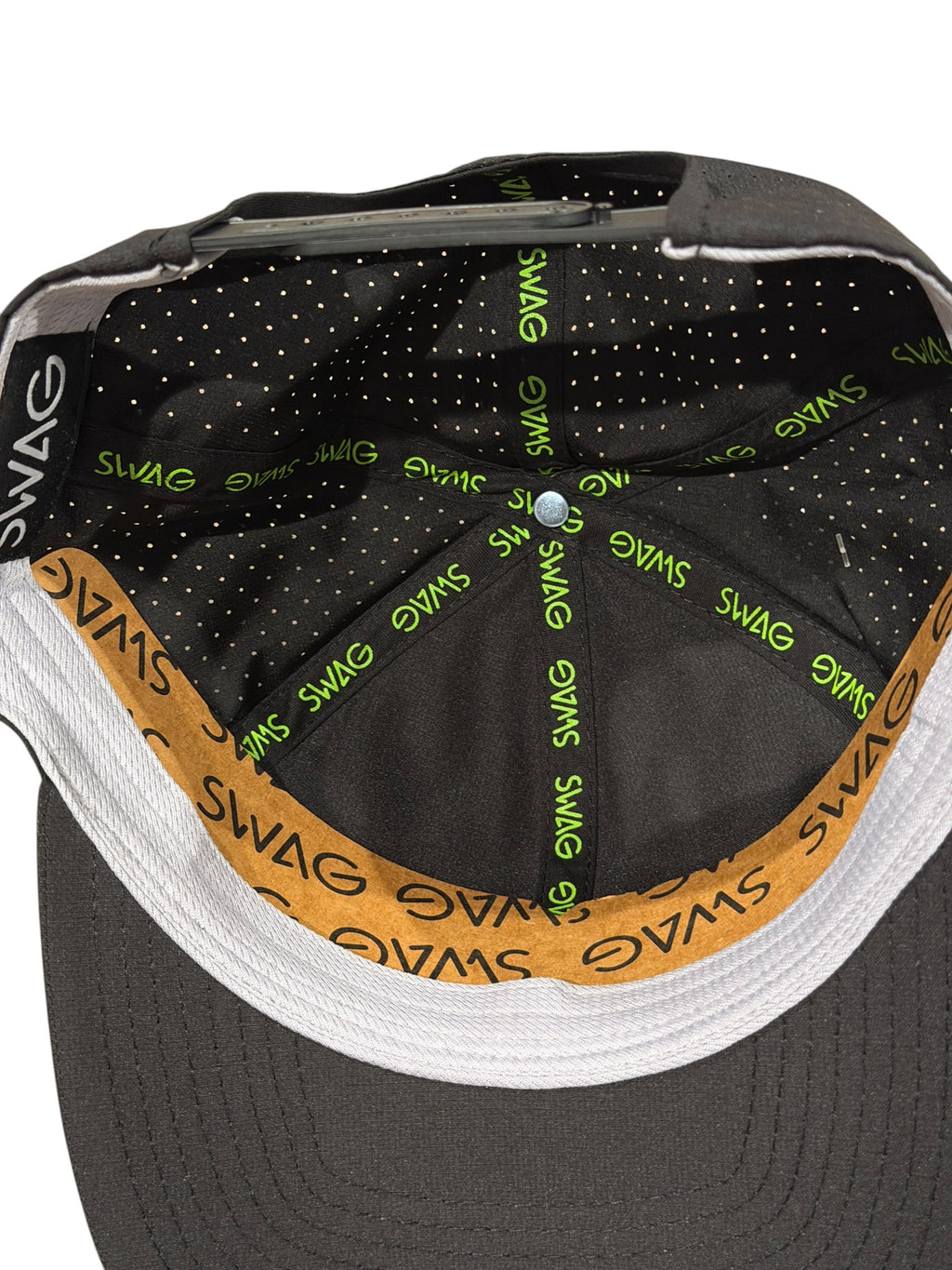Swag Golf Skull Old Fashioned Hat - New Black Rope Snapback