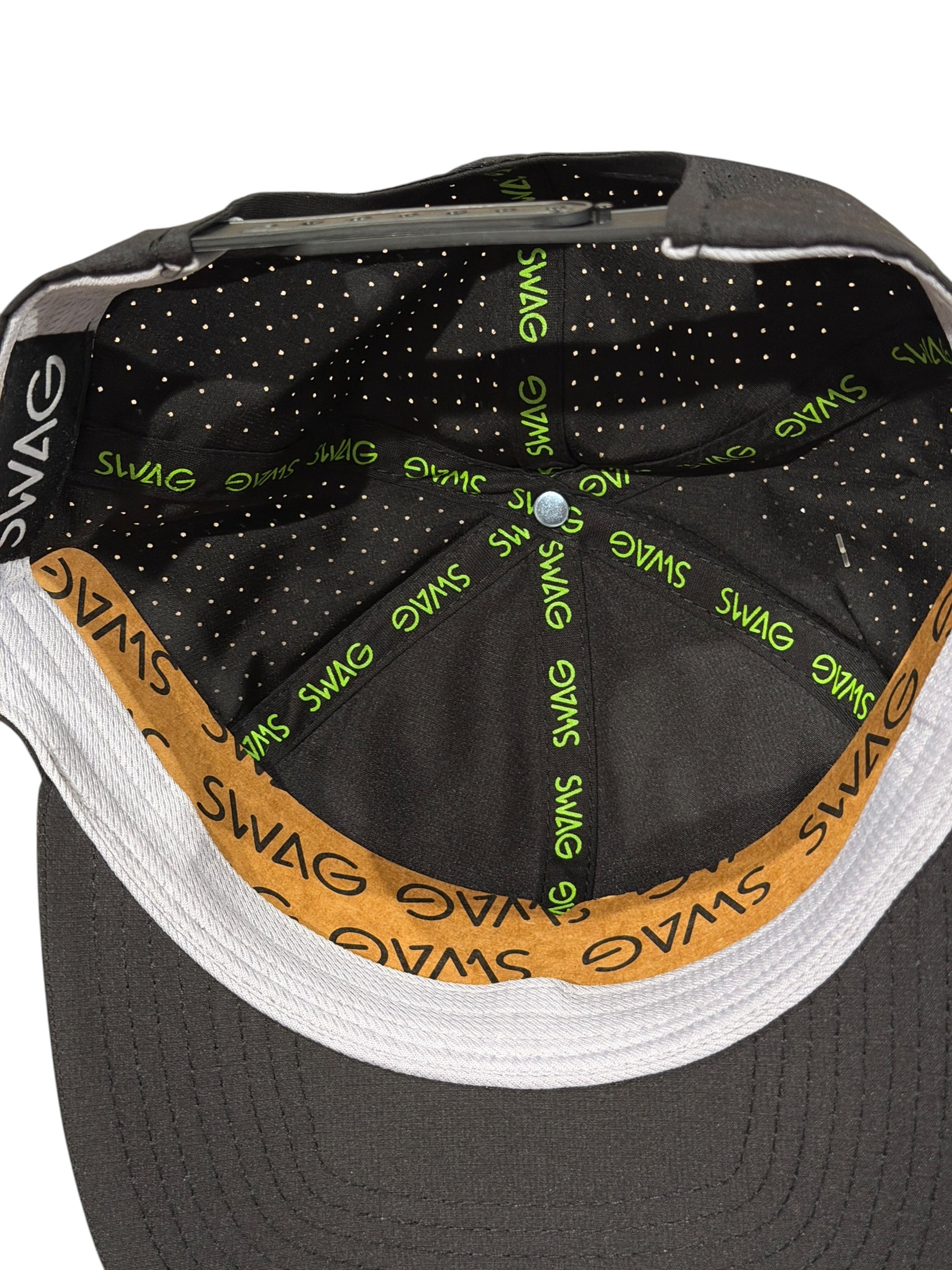 Swag Golf Skull Old Fashioned Hat - New Black Rope Snapback
