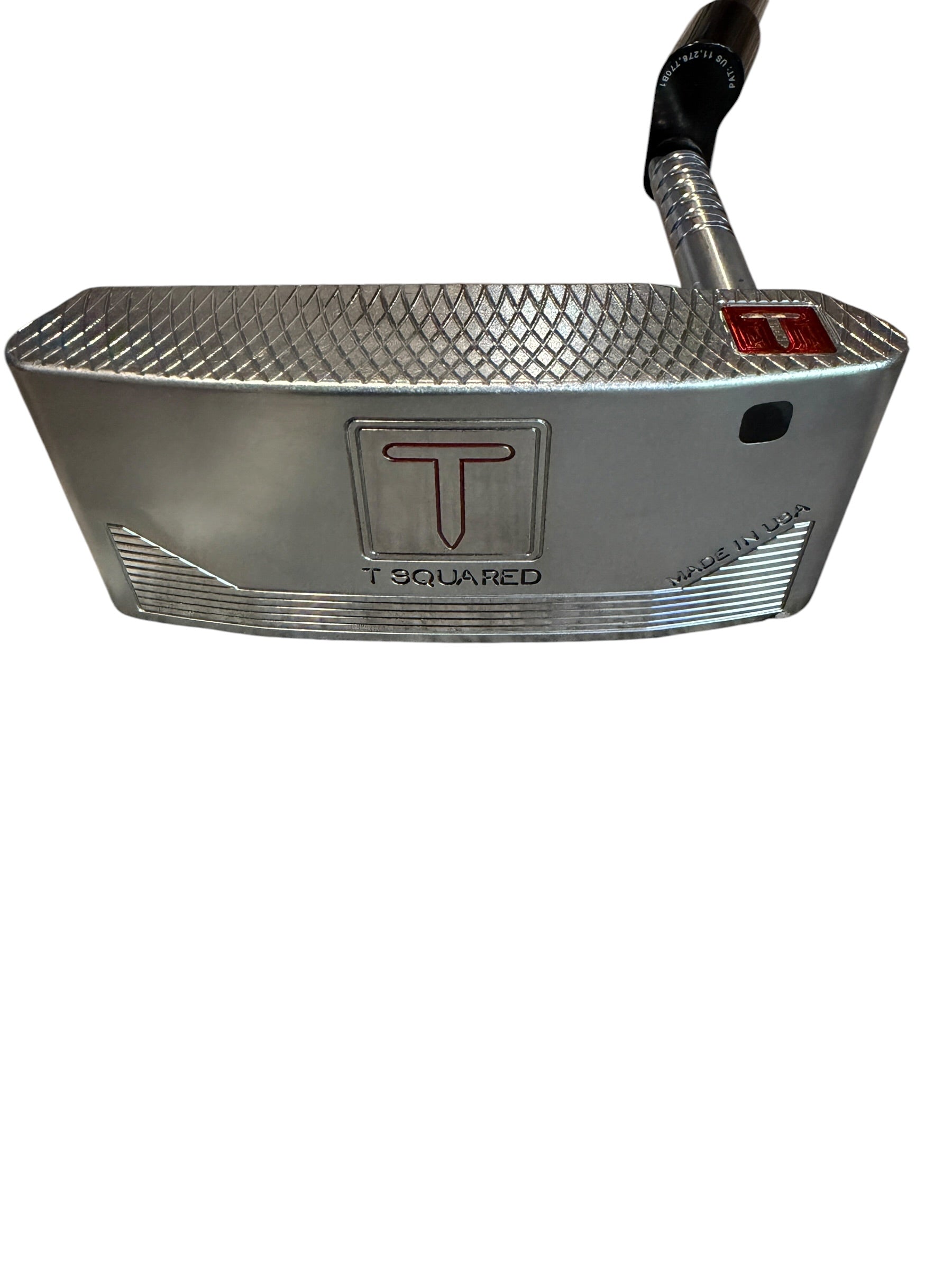 T Squared TS-912 Mid-Mallet Tour Putter - Right Handed 35" (Like New, w/ Headcover) - Satin Chrome