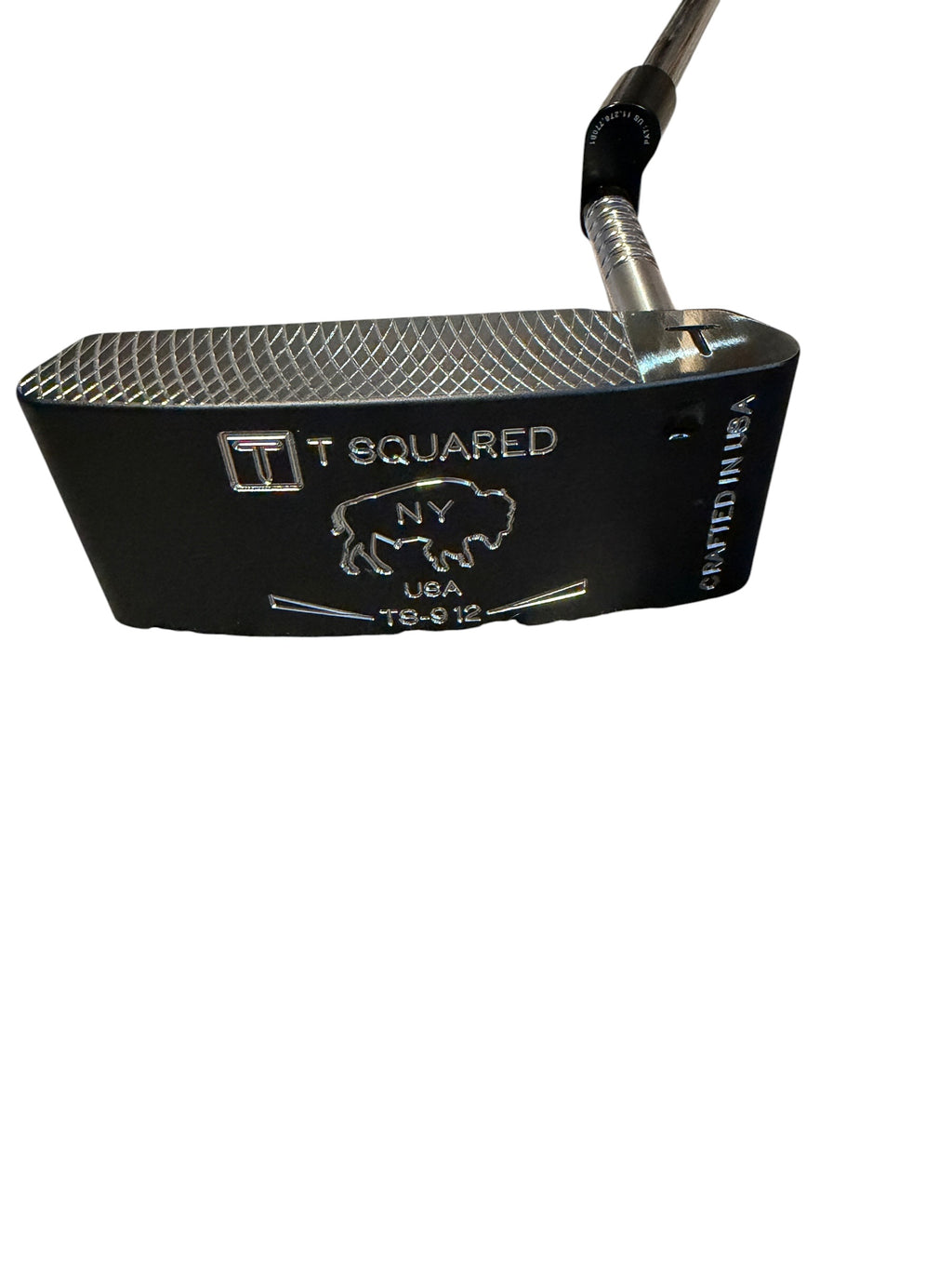T Squared TS-912 Mid-Mallet Tour Putter 35" RH — Black NY Buffalo Stamp Mint