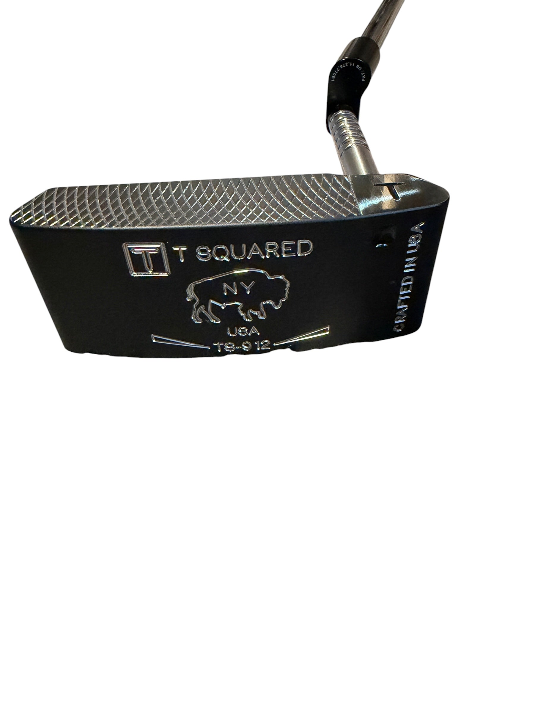 T Squared TS-912 Mid-Mallet Tour Putter 35" RH — Black NY Buffalo Stamp Mint