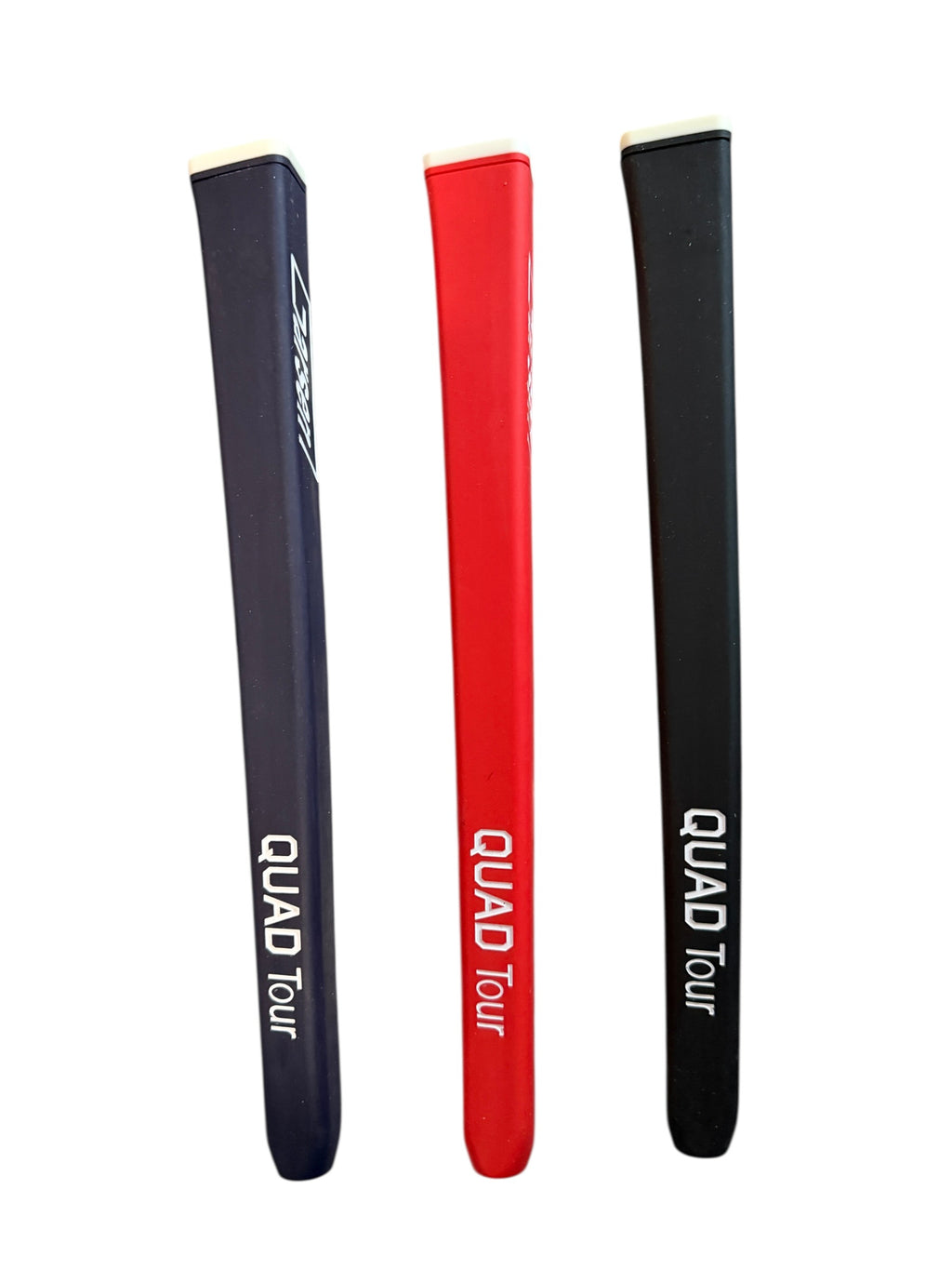 Garsen Quad Tour Pistol TPE Tapered Putter Grip — Black, Red, or Navy, Brand New