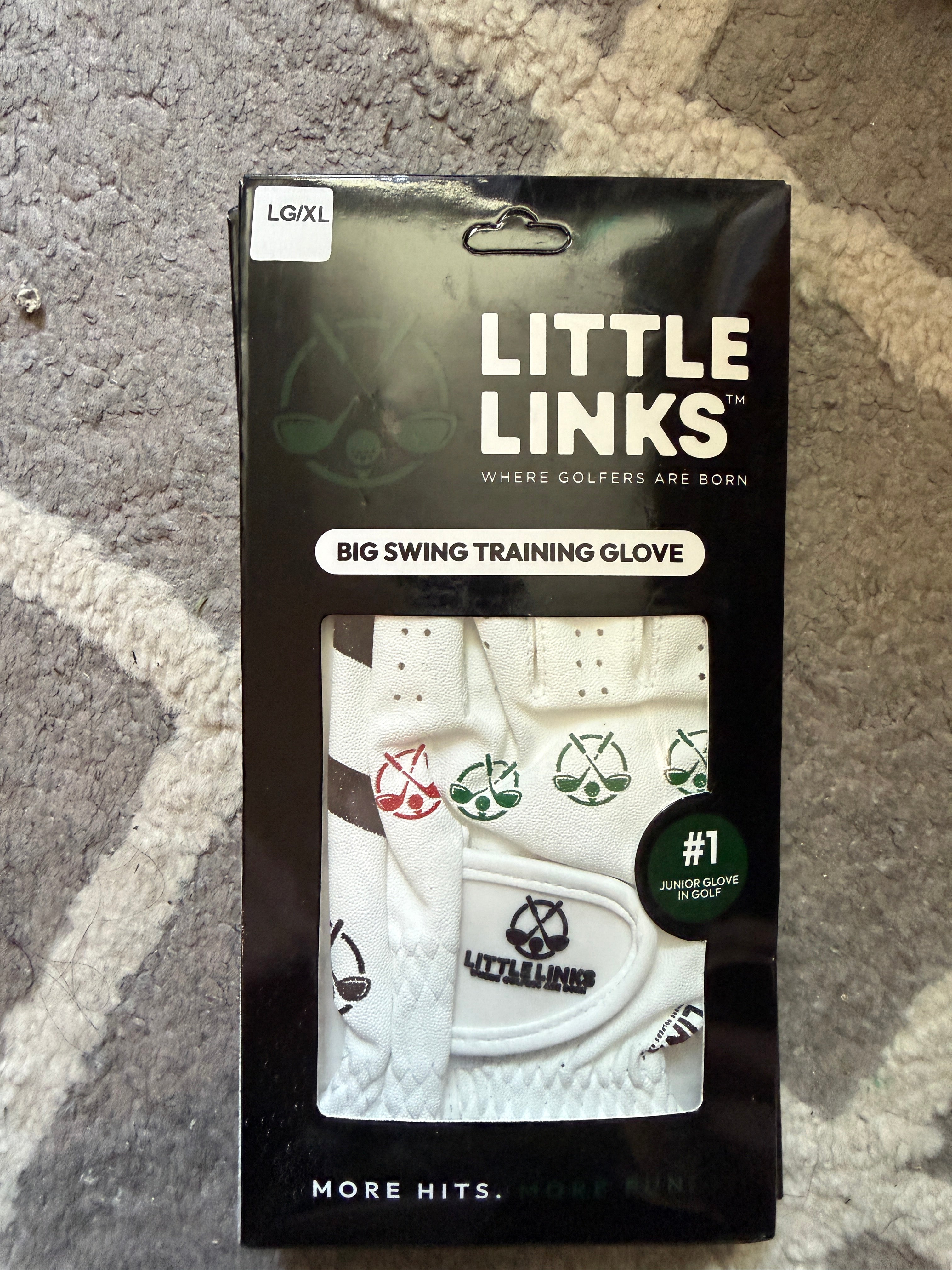 Little Links Big Swing Junior Golf Training Glove — Large/XL — NEW IN BOX