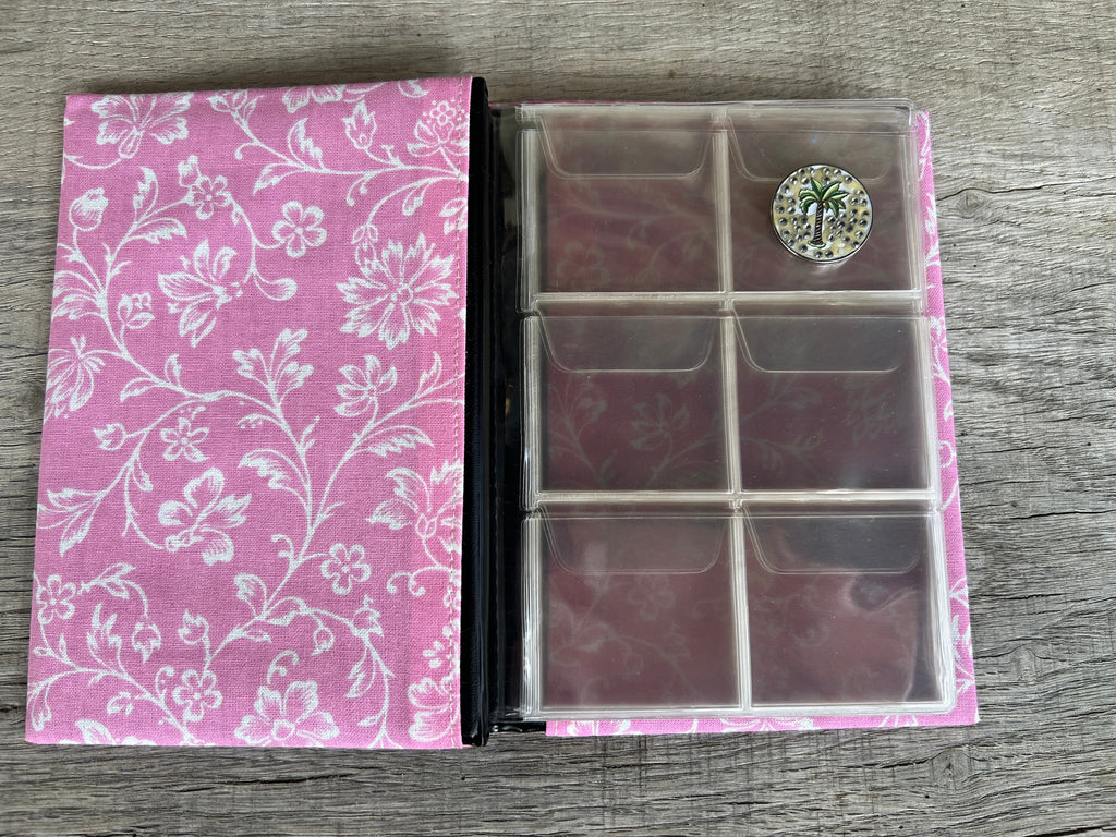 Pink Flowers Ball Mark Buddy