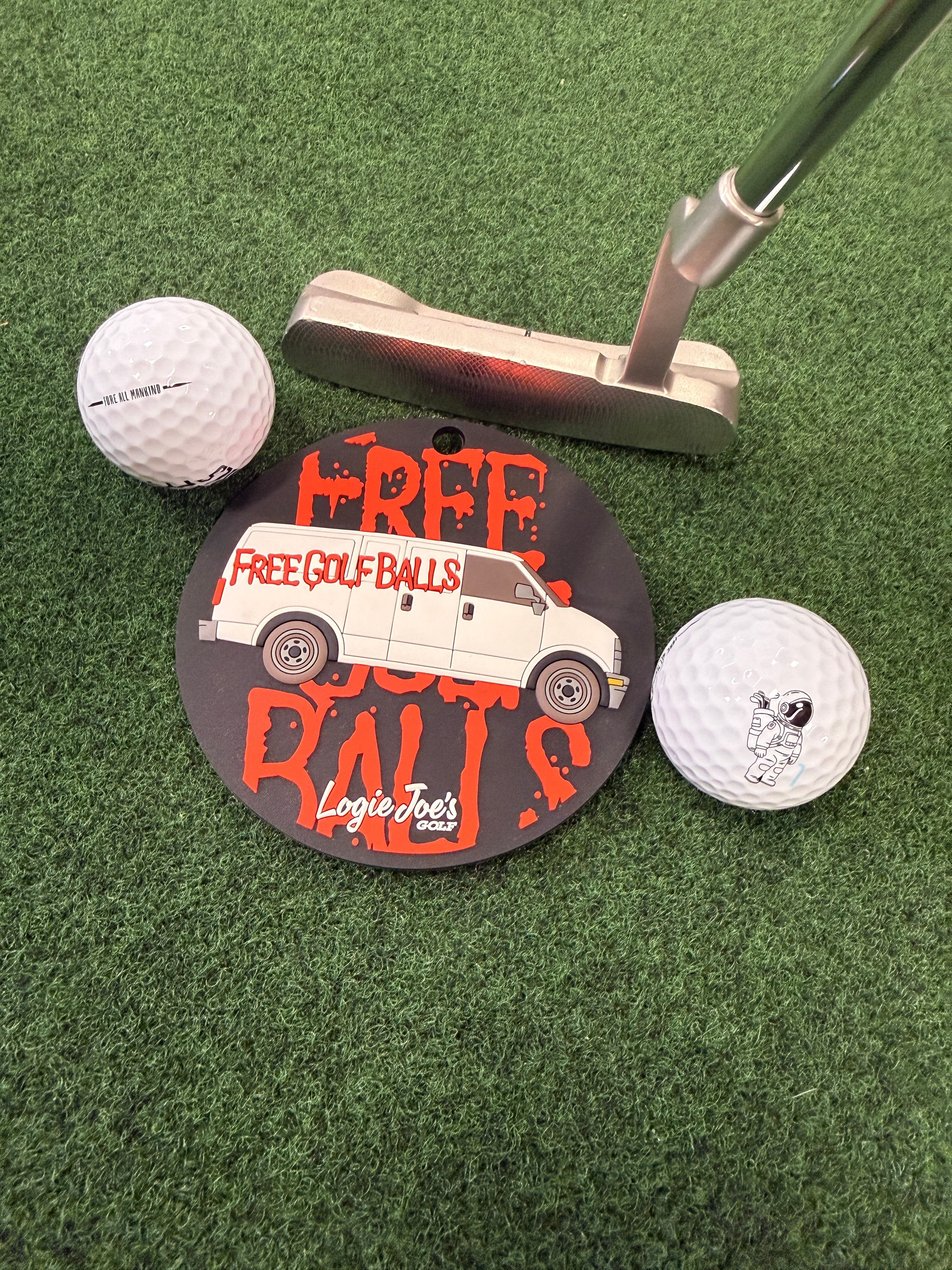 Free Golf Balls Van Golf Putting Disc | Indoor Practice Marker | Portable Golf Training Aid