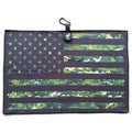 Tactical Golf Towel | 24” x 16” Microfiber Towel | Magnetic Clip & Carabiner | Premium Golf Accessory